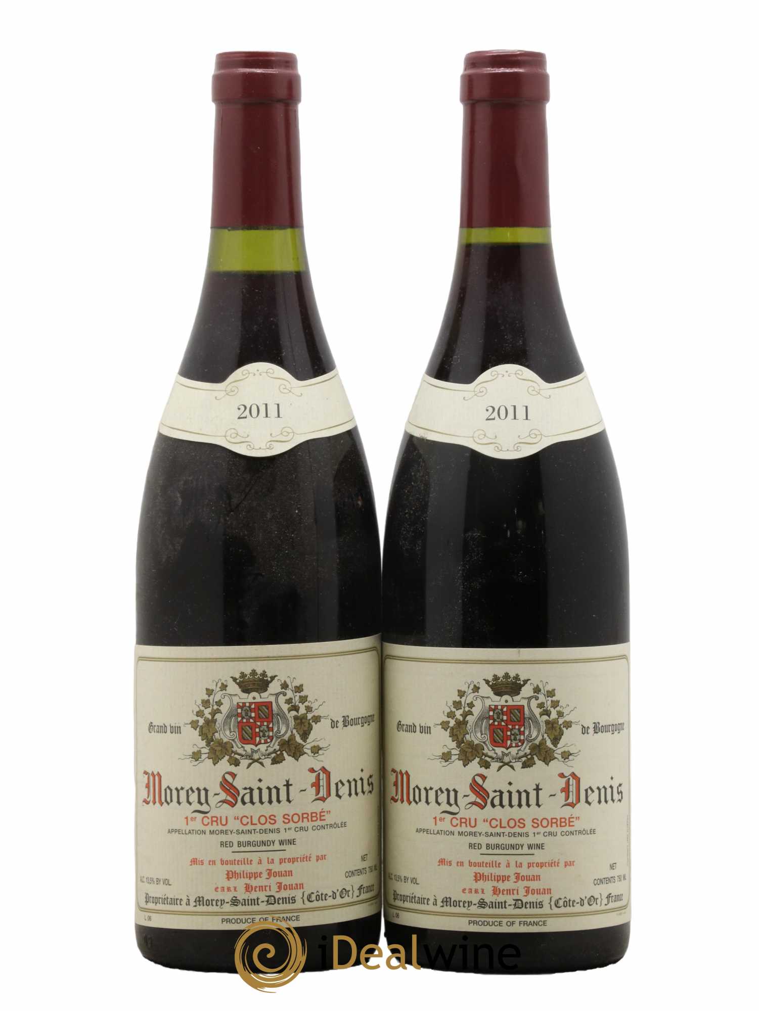 Morey-Saint-Denis 1er Cru Clos Sorbé Philippe Jouan 2011 - Lot de 2 bouteilles - 0