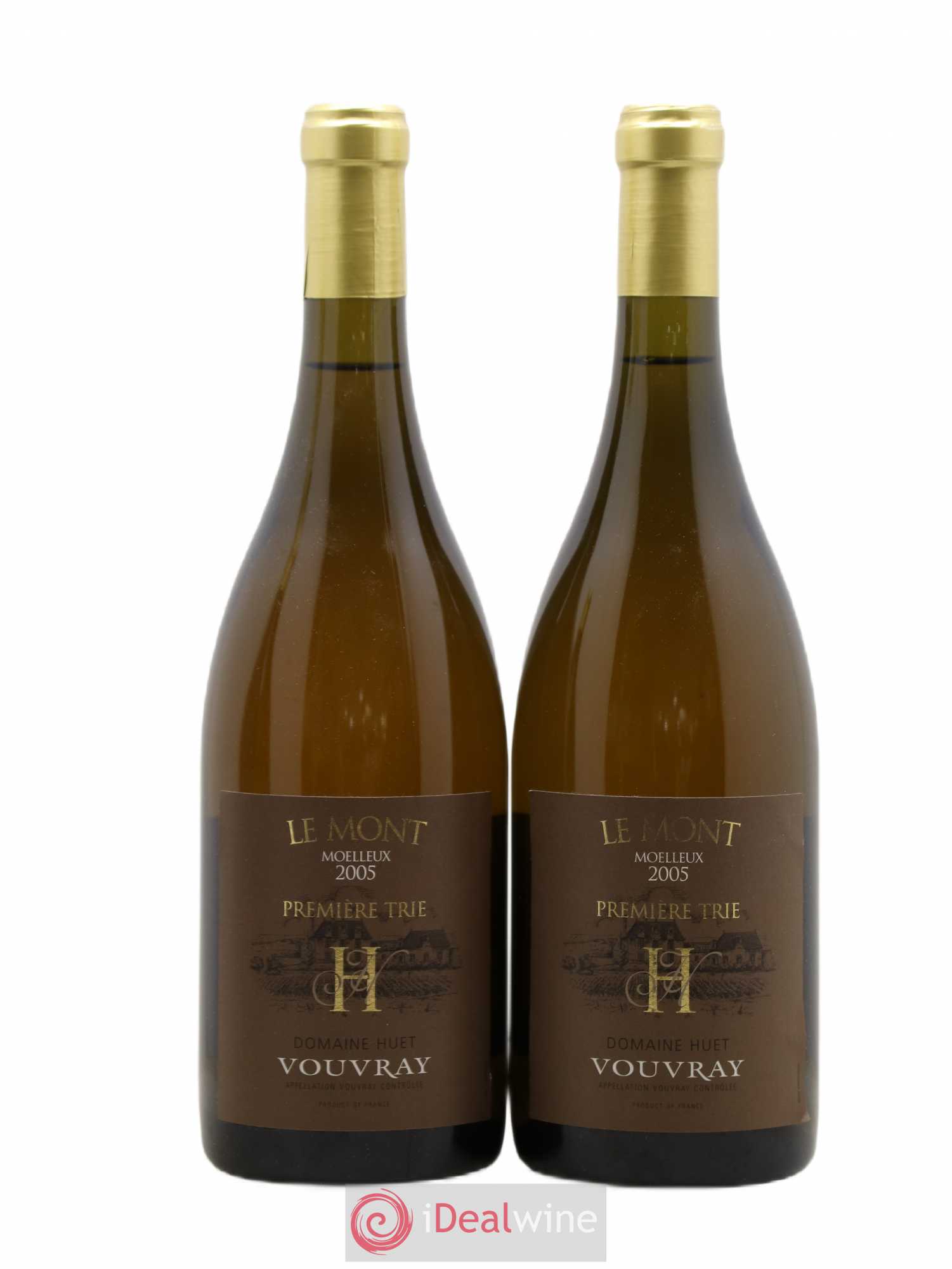 Vouvray Le Mont Moelleux 1ère Trie Domaine Huet 2005 - Lotto di 2 bottiglie - 0