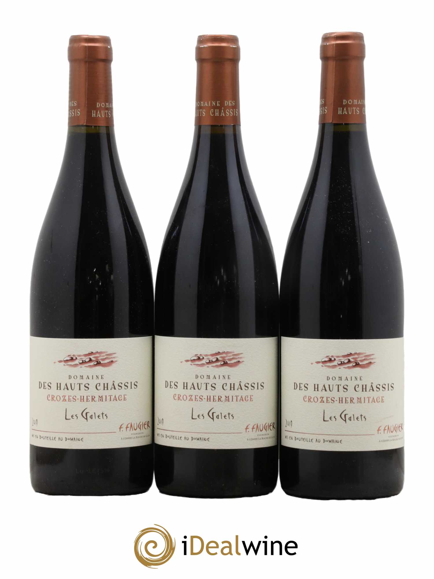 Crozes-Hermitage Les Galets Domaine des Hauts Châssis 2019 - Lot de 3 bouteilles - 0
