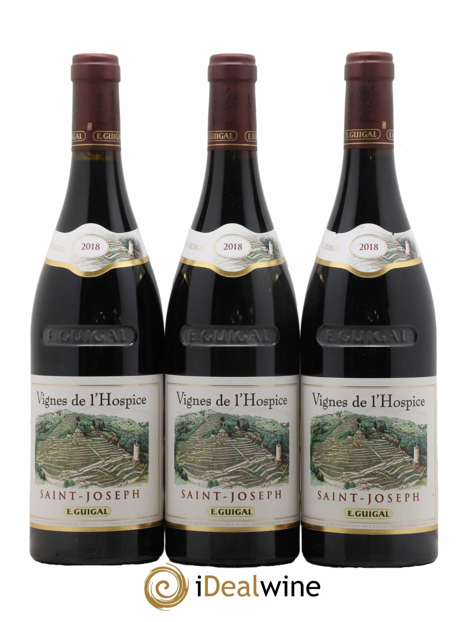 Saint-Joseph Vignes de l'Hospice Guigal 2018 - Lot de 3 bouteilles - 0