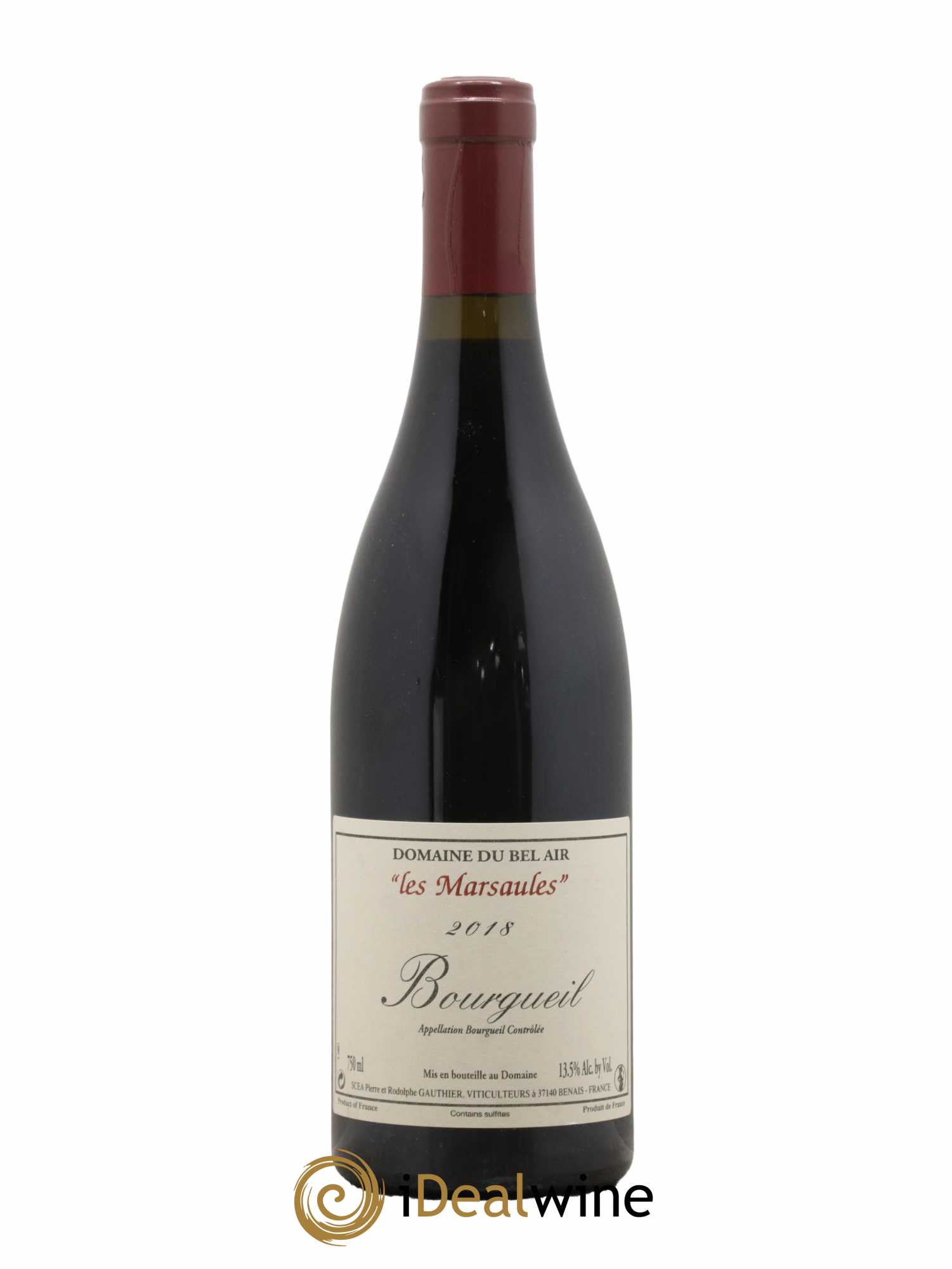 Bourgueil Marsaules Domaine du Bel Air 2018 - Lot de 1 bouteille - 0