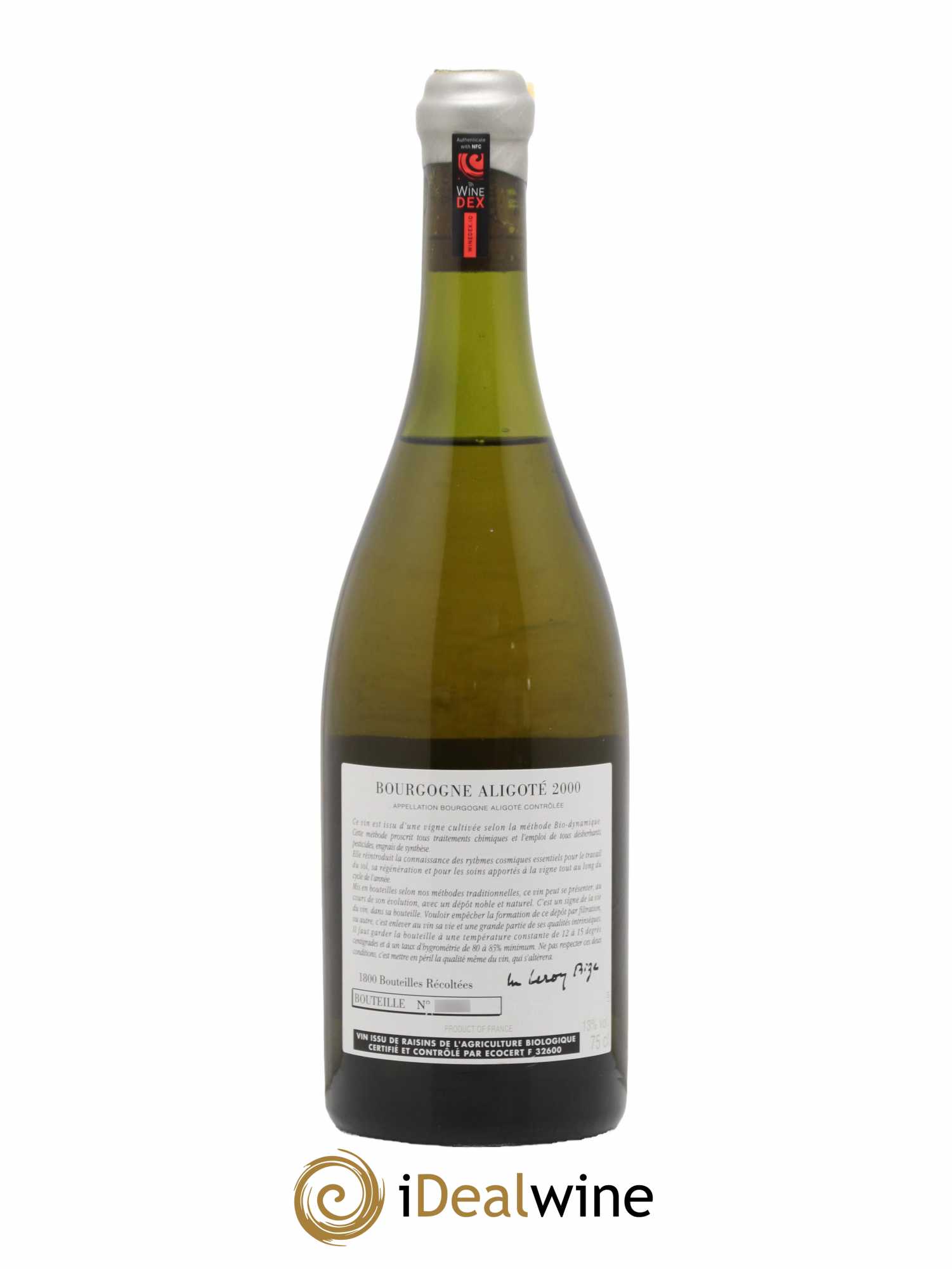 Bourgogne Aligoté Sous Chatelet d'Auvenay (Domaine) 2000 - Lot de 1 bouteille - 1