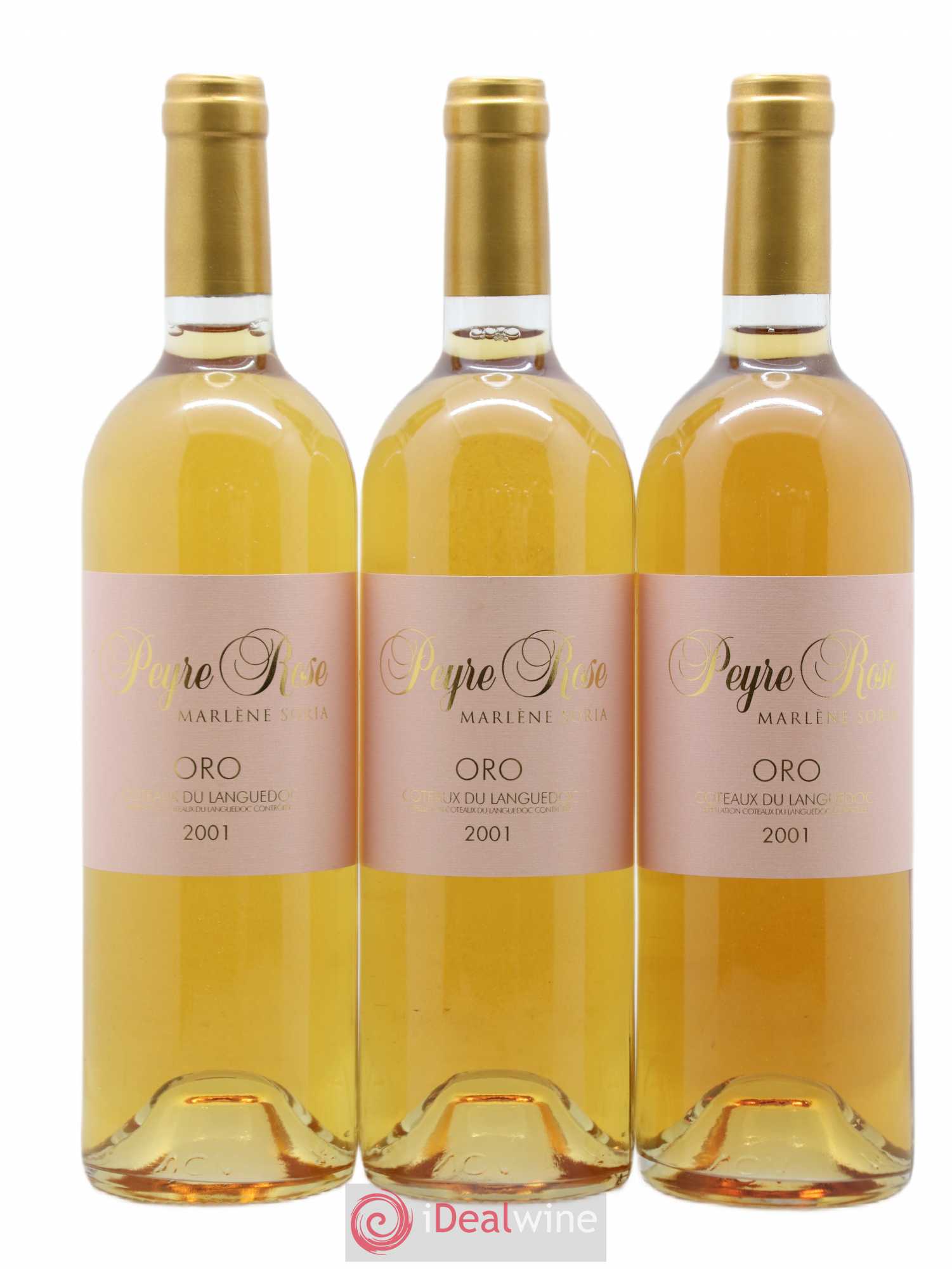 Coteaux du Languedoc Peyre Rose Oro Marlène Soria 2001 - Lot de 3 bouteilles - 0