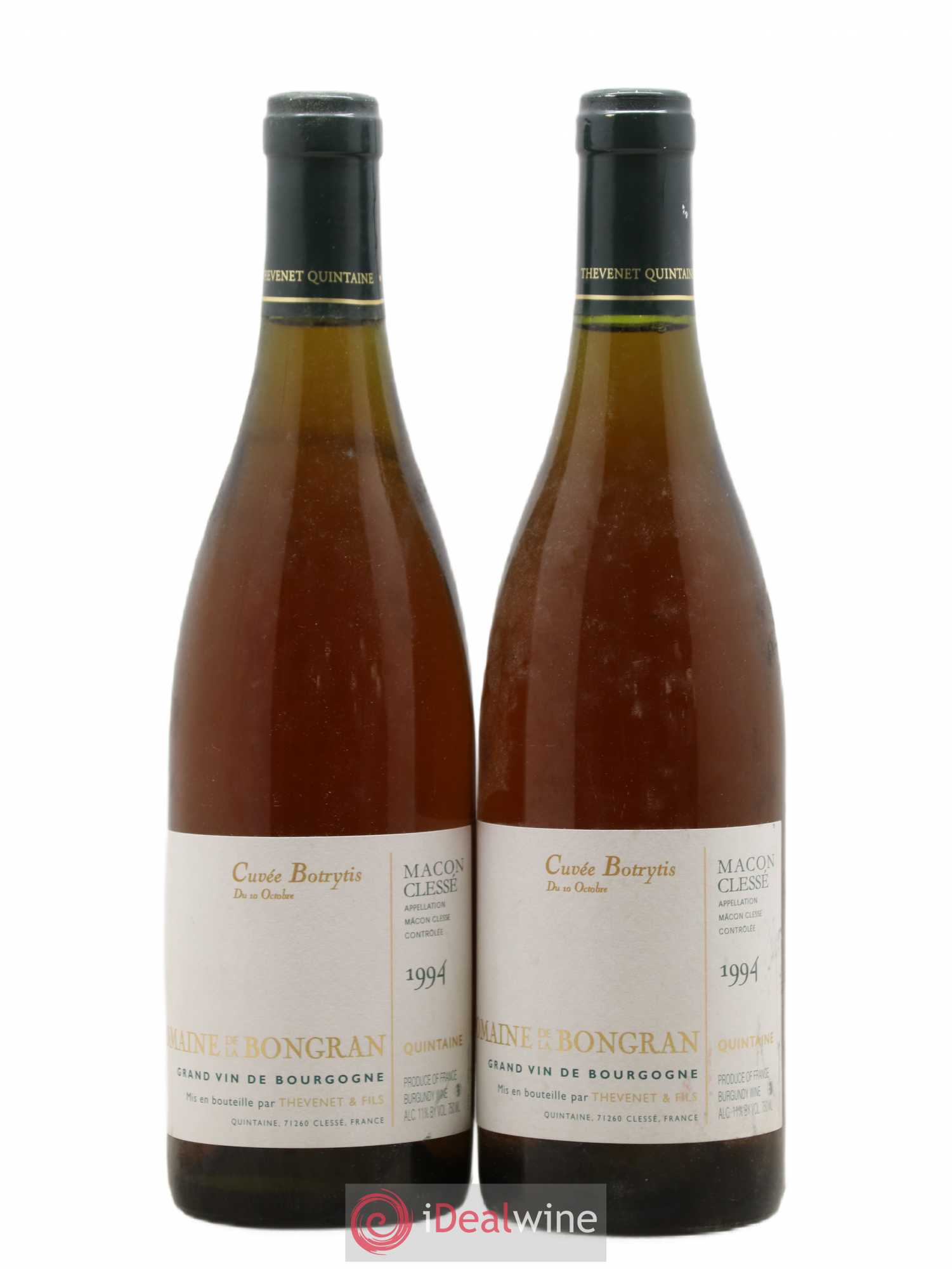 Mâcon Cuvée Botrytis Domaine de la Bongran (J.Thevenet) 1994 - Lotto di 2 bottiglie - 0
