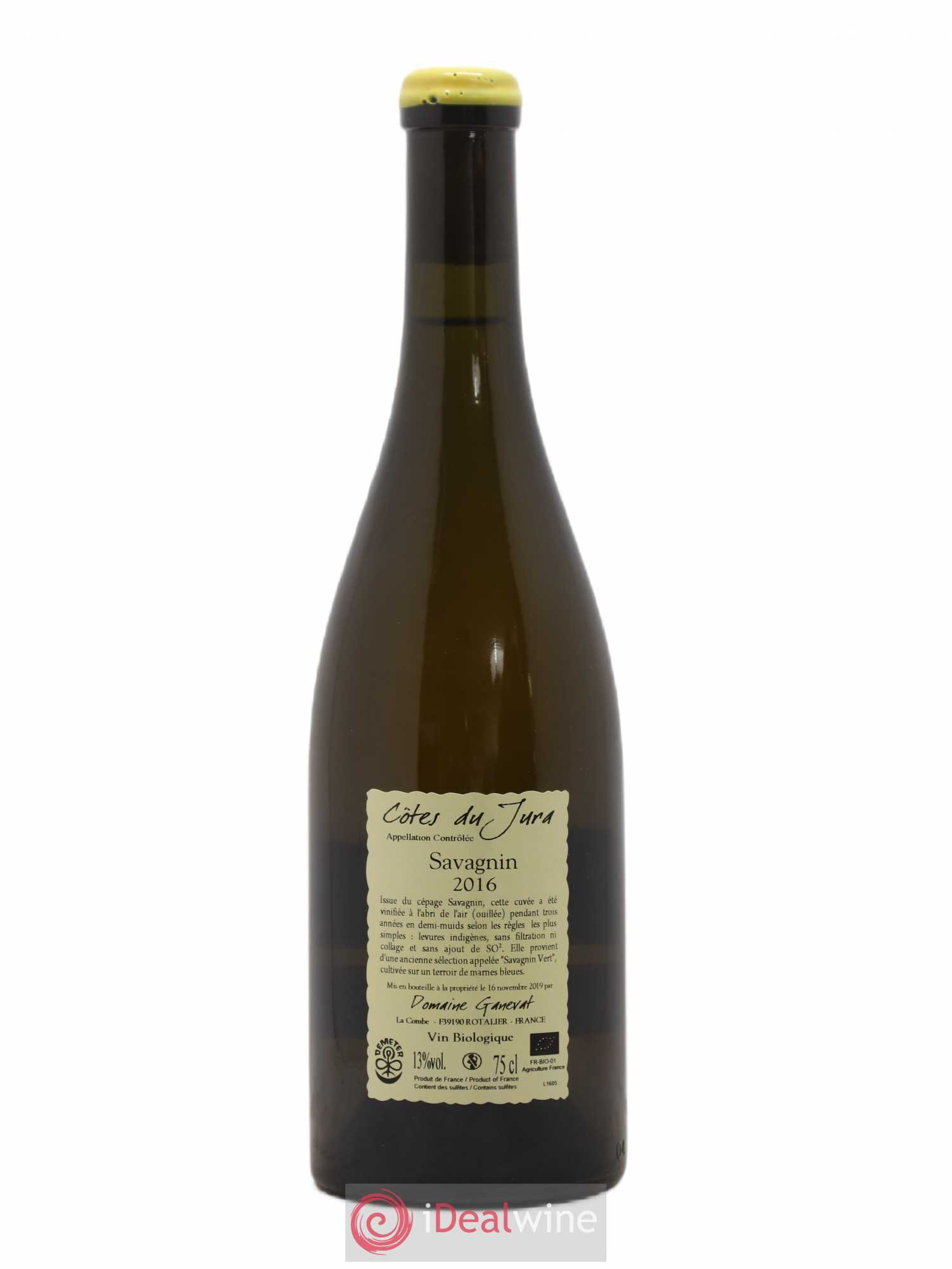 Côtes du Jura Les Chalasses Marnes Bleues Jean-François Ganevat (Domaine) 2016 - Lot de 1 bouteille - 1
