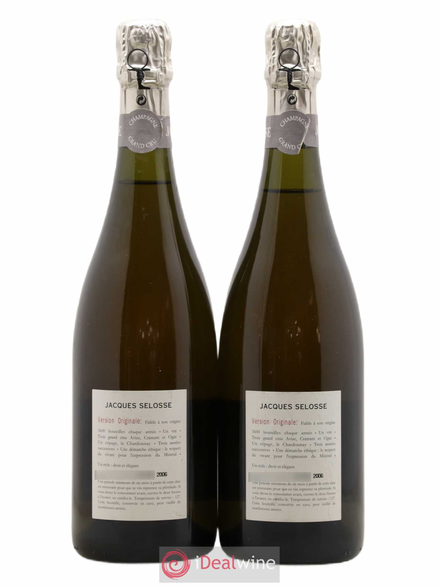 Version Originale Jacques Selosse - Lot de 2 bouteilles - 1