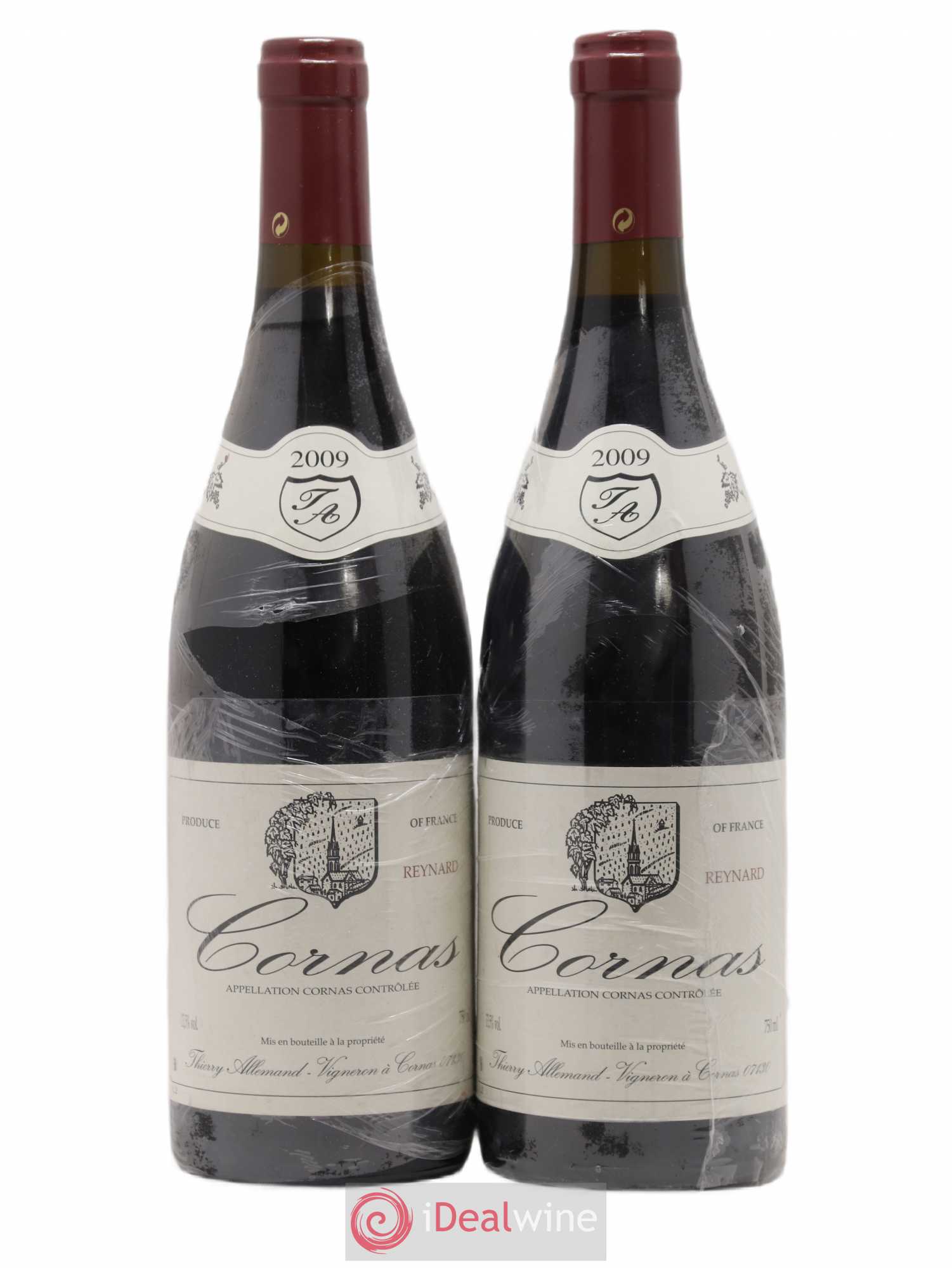 Cornas Reynard Thierry Allemand 2009 - Lot de 2 bouteilles - 0