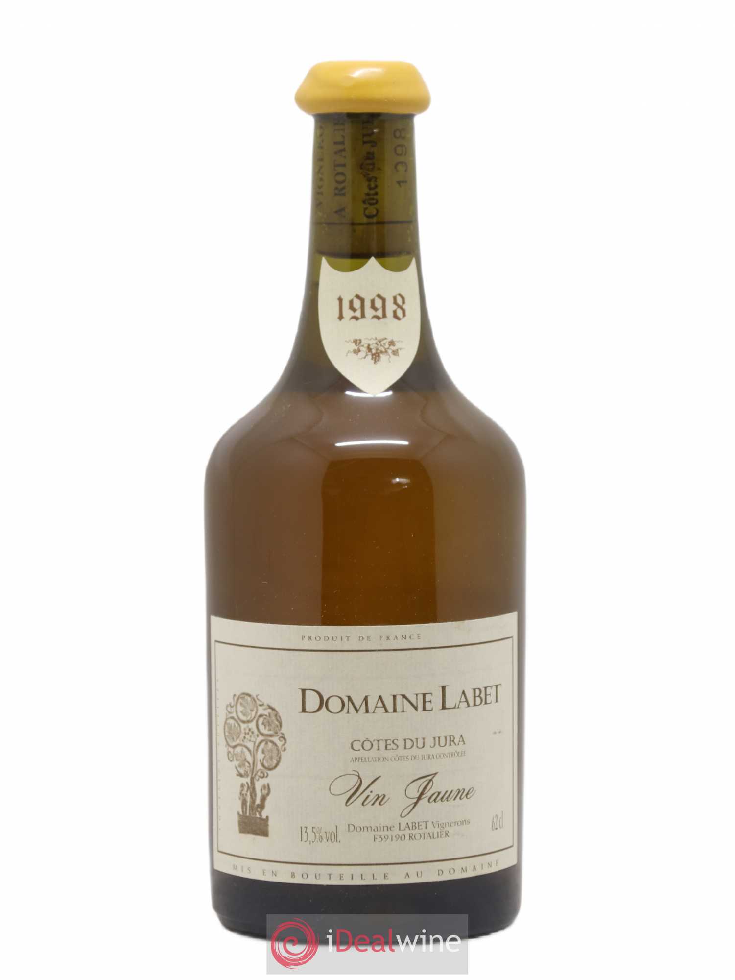 Côtes du Jura Vin Jaune Romain - Julien - Charline Labet 1998 - Lot de 1 bouteille - 0