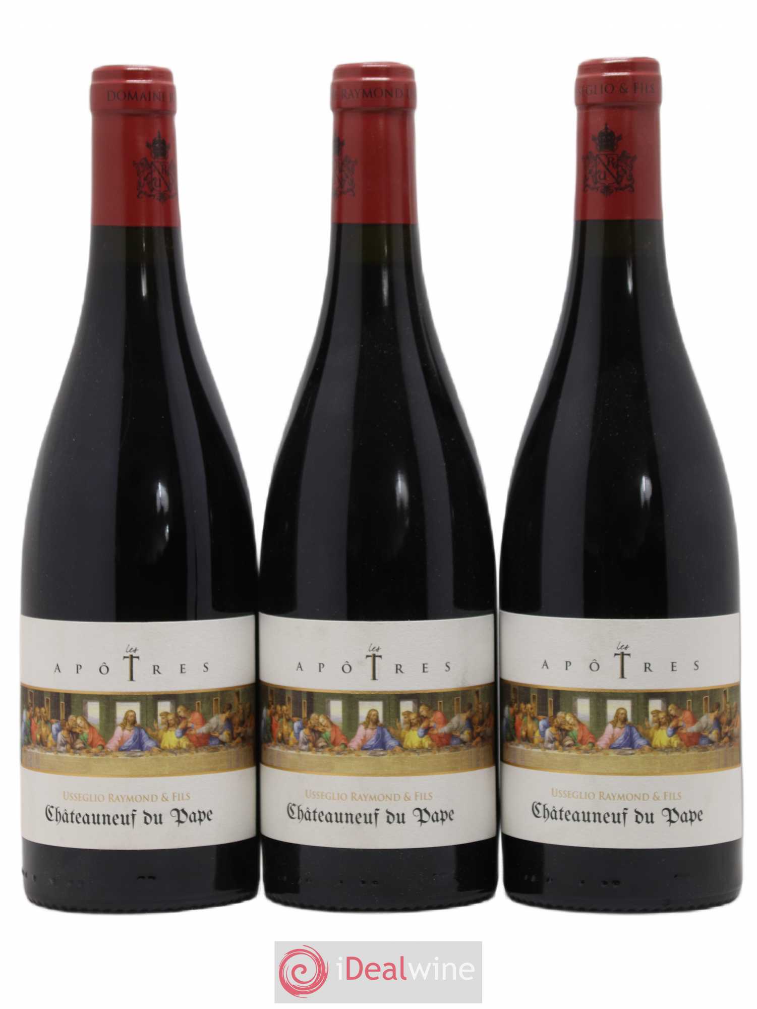 Châteauneuf-du-Pape Les Apôtres Raymond Usseglio 2017 - Posten von 3 Flaschen - 0