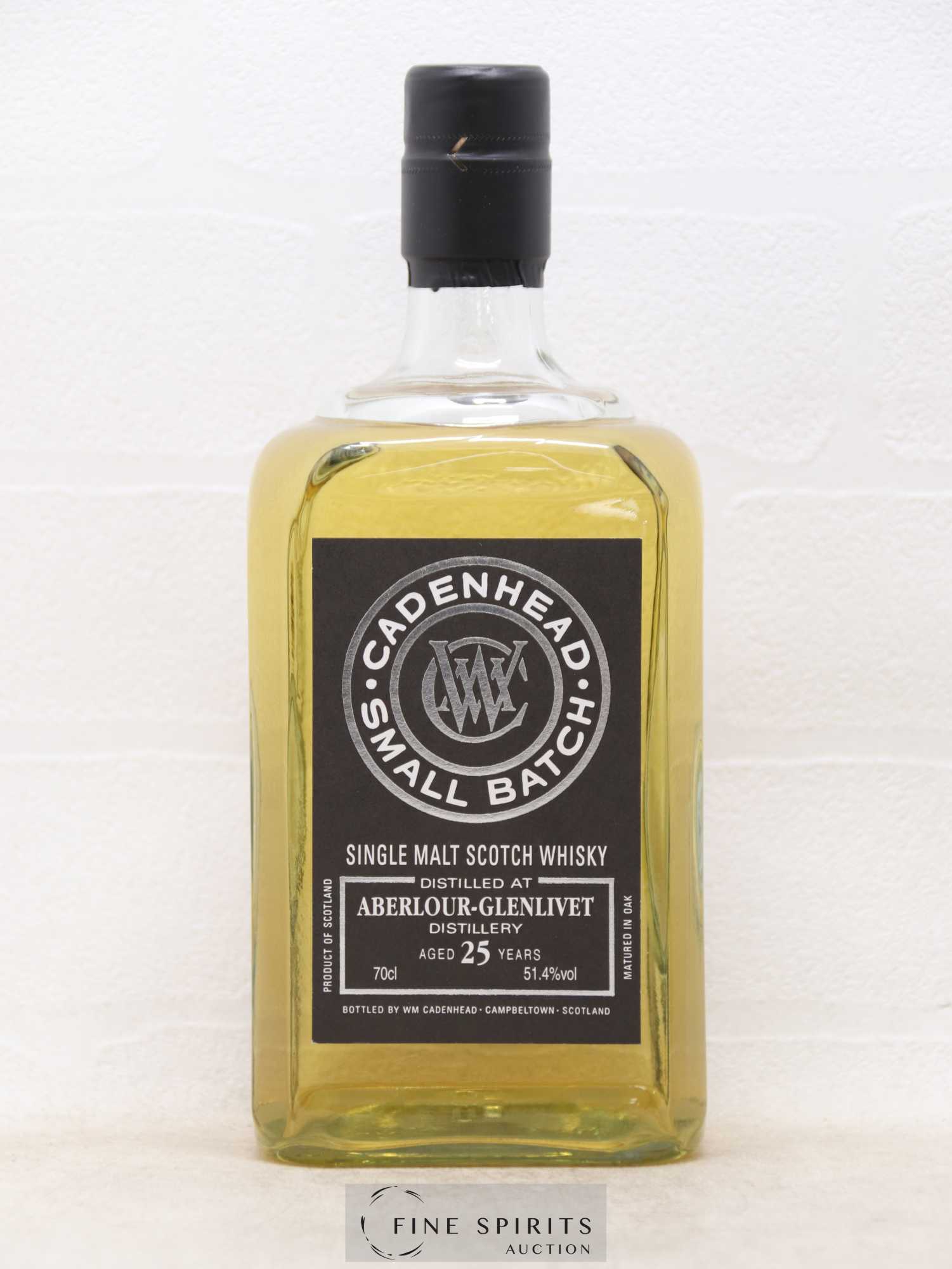 Aberlour-Glenlivet 25 years Cadenhead's Small Batch 1990 Bottled 2016 One of 540 - Posten von 1 Flasche - 1