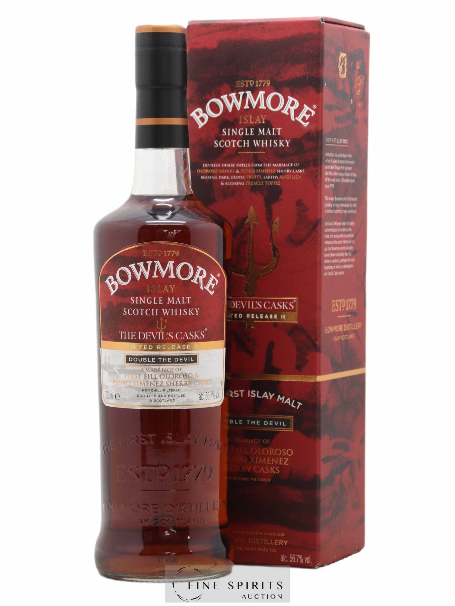 Bowmore Of. Double the Devil Limited Release III The Devil's Casks - Lot de 1 bouteille - 0