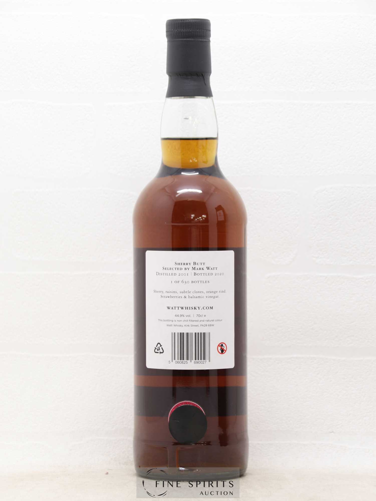 Watt Whisky 19 years 2001 Of. Sherry Butt - One of 630 - bottled 2020 - Lot de 1 bouteille - 2