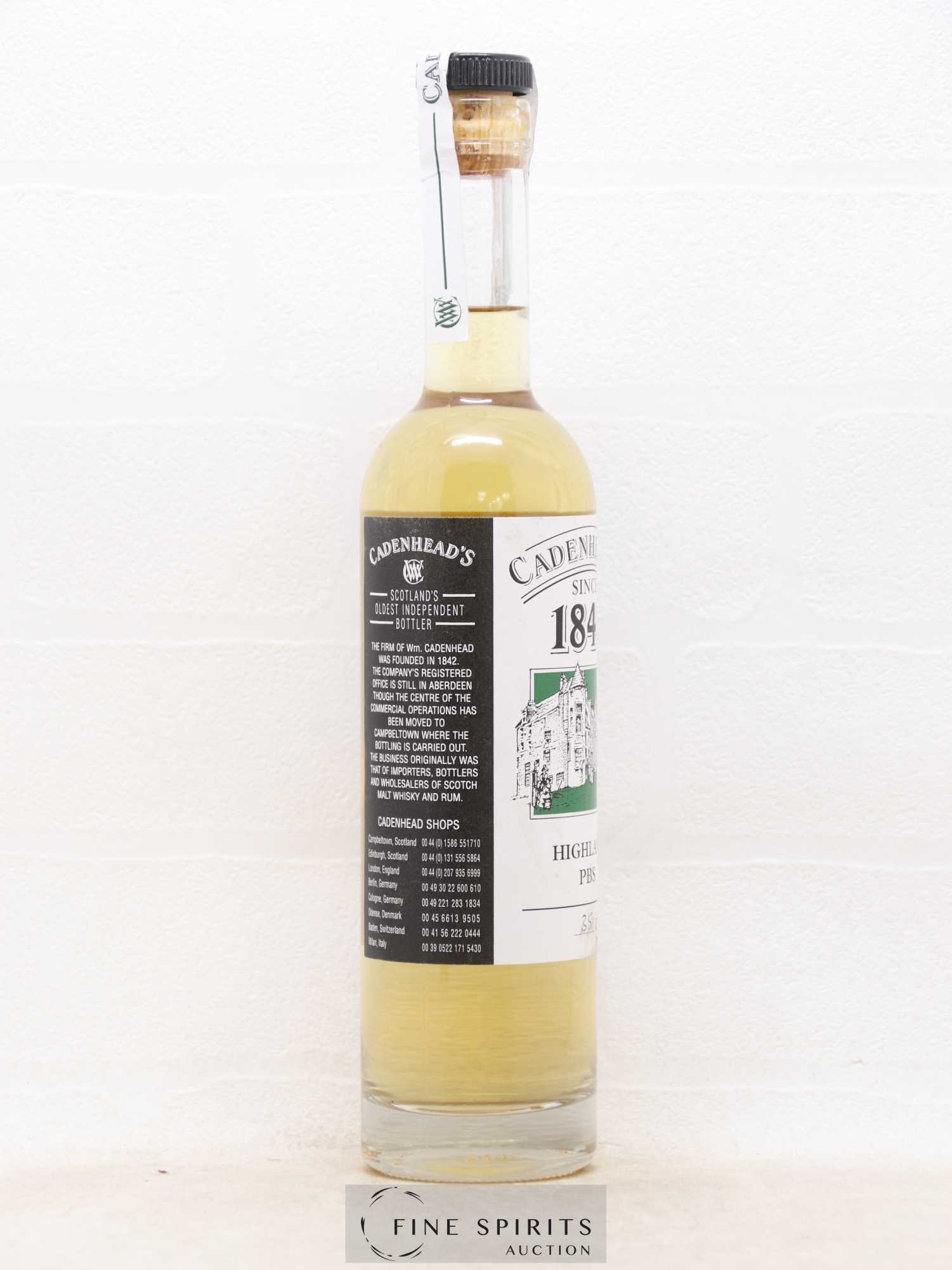 Cadenhead's Of. bottled 2020 Jean Marc Highland PBS - Lot de 1 bouteille - 1