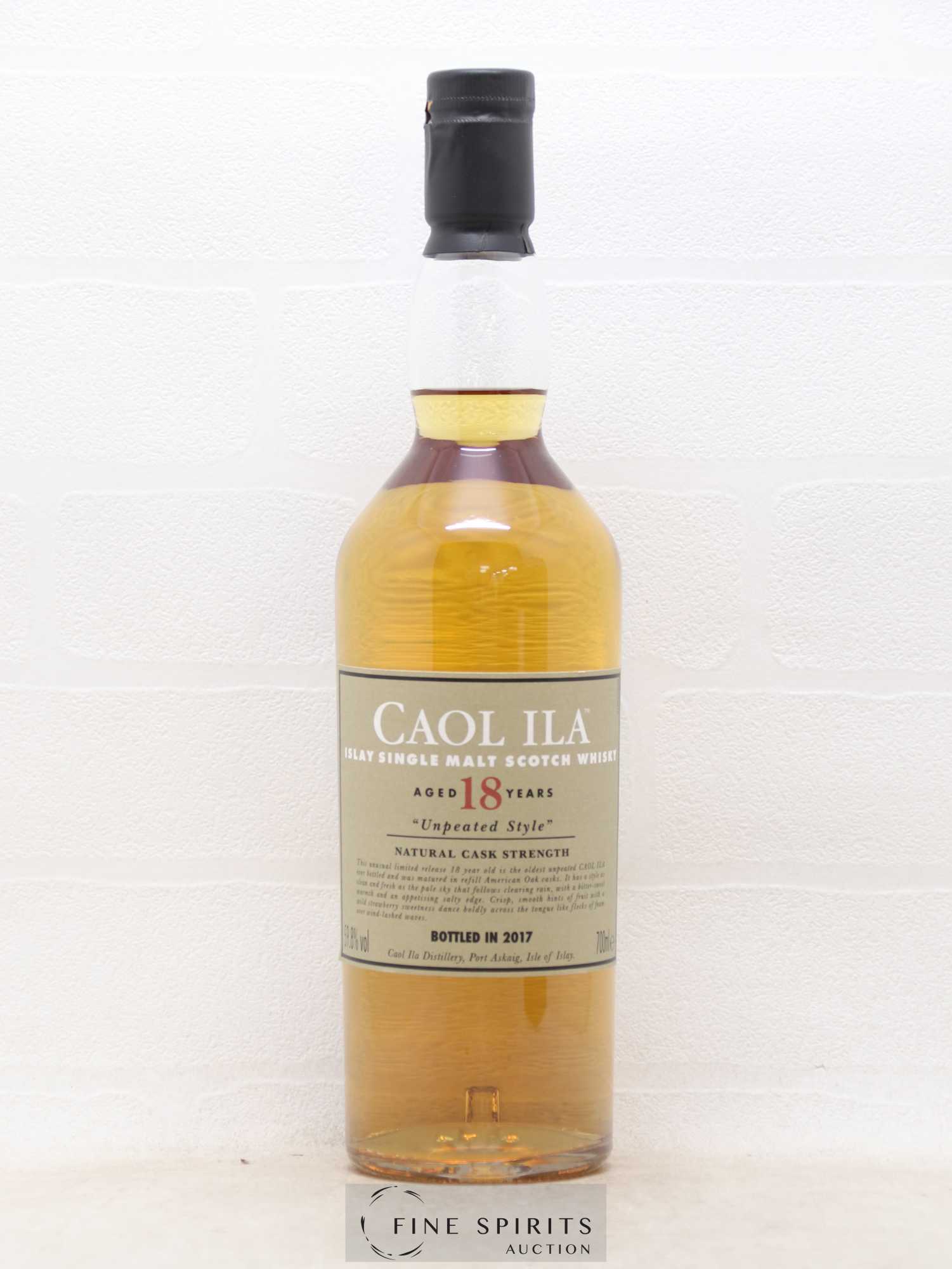 Caol Ila 18 years Of. Unpeated Style Natural Cask Strength - bottled 2017 - Lot de 1 bouteille - 1