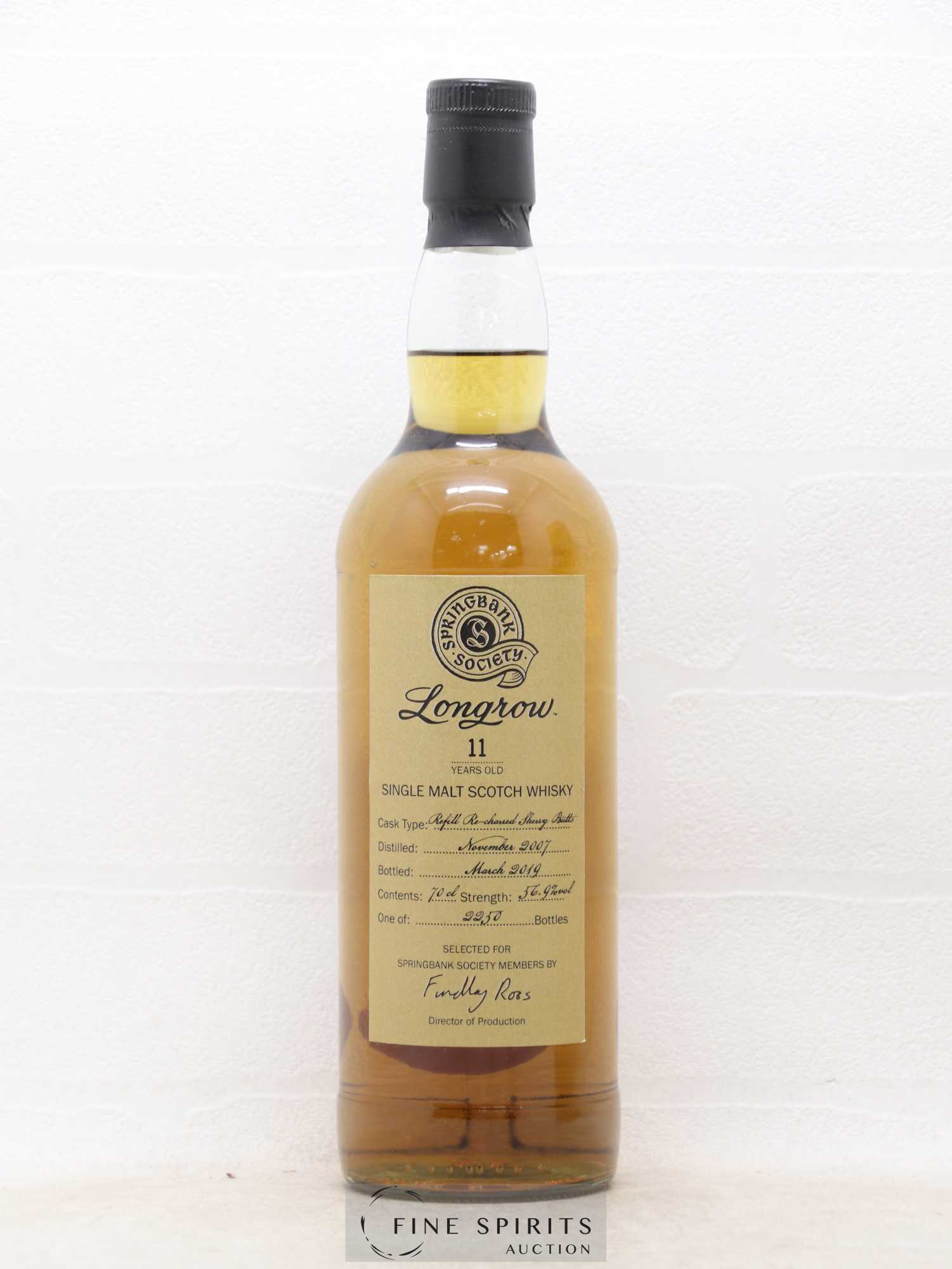 Longrow 11 years 2007 Of. One of 2250 - bottled 2019 Springbank Society - Lot de 1 bouteille - 1