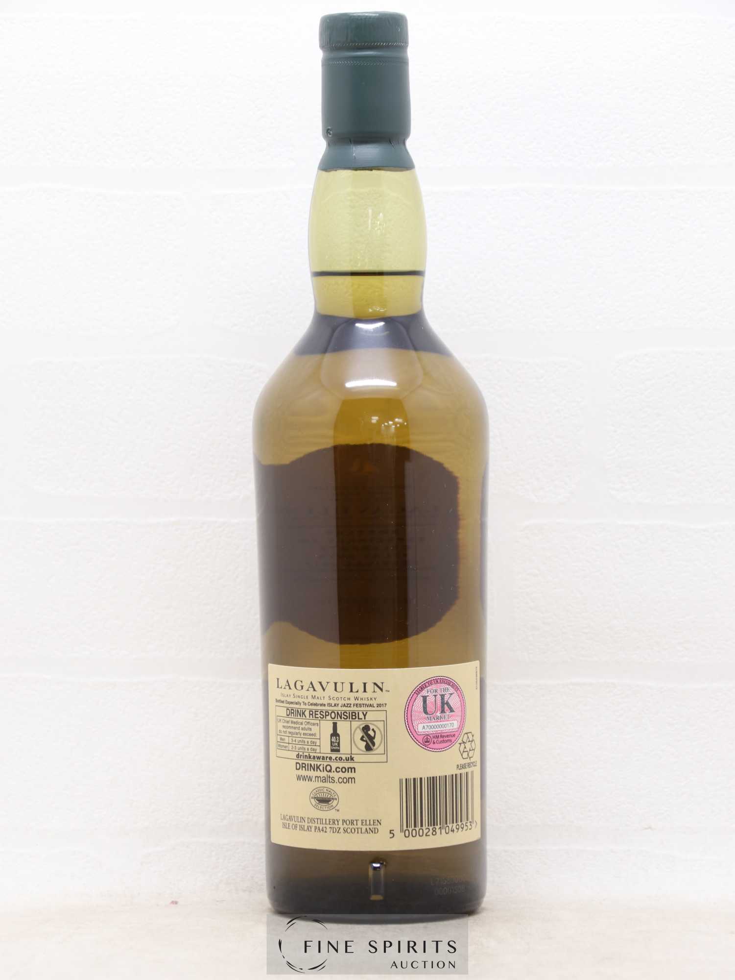 Lagavulin Of. Natural Cask Strength bottled 2017 Islay Jazz Festival Limited Edition One of 3066 - Posten von 1 Flasche - 1