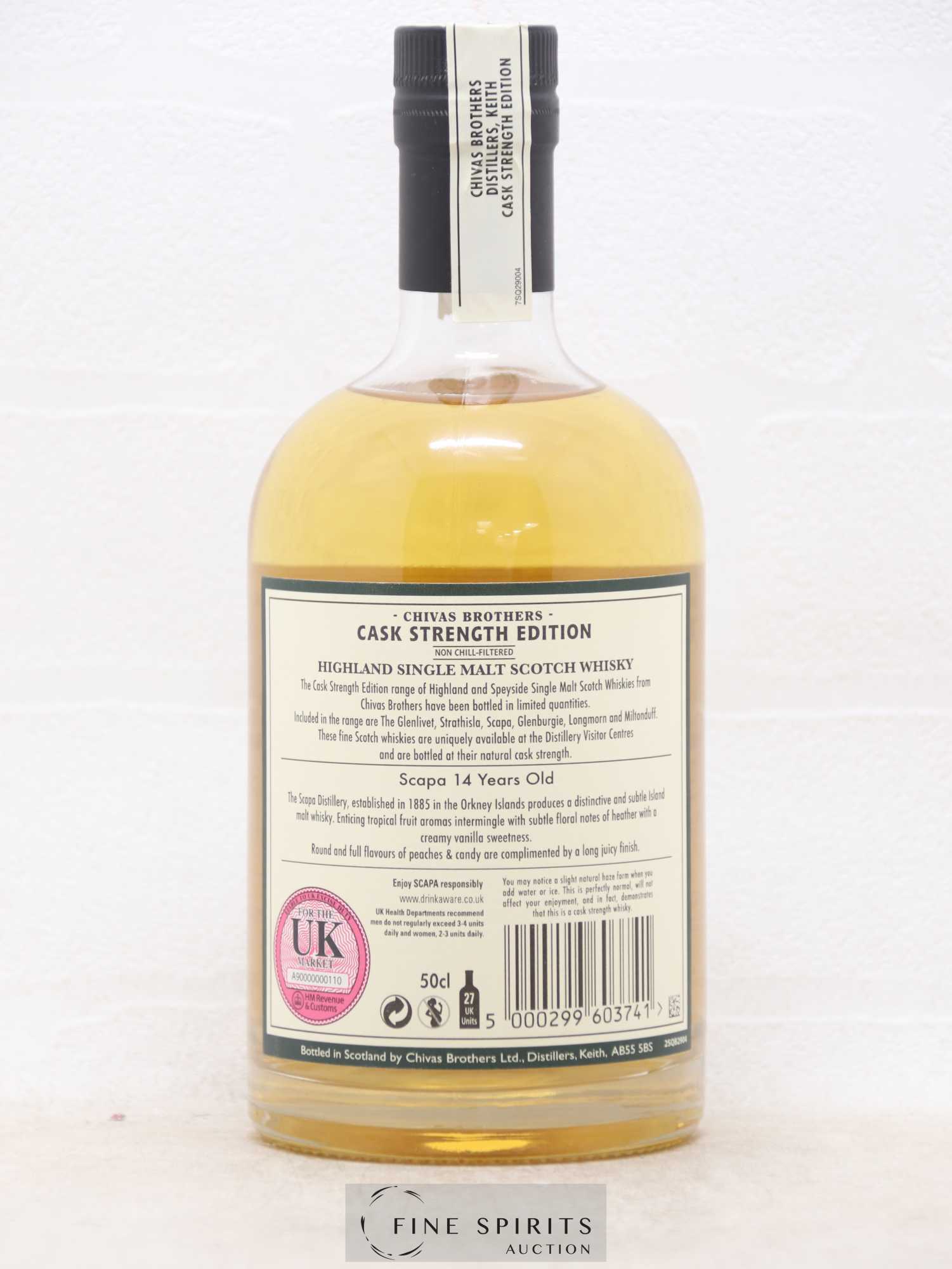 Scapa 14 years 2000 Chivas Brothers Batch n°SC 14 008 - bottled 2014 Cask Strength Edition - Lot de 1 bouteille - 1