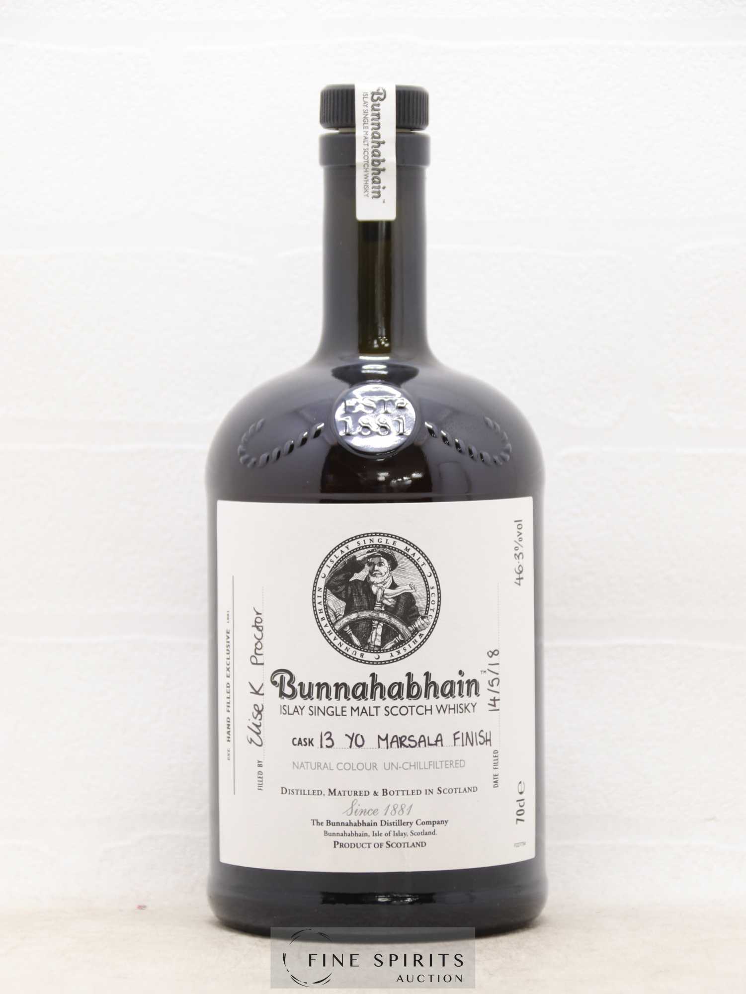 Bunnahabhain 13 years Of. Marsala Finish - bottled 2018 - Lot de 1 bouteille - 1