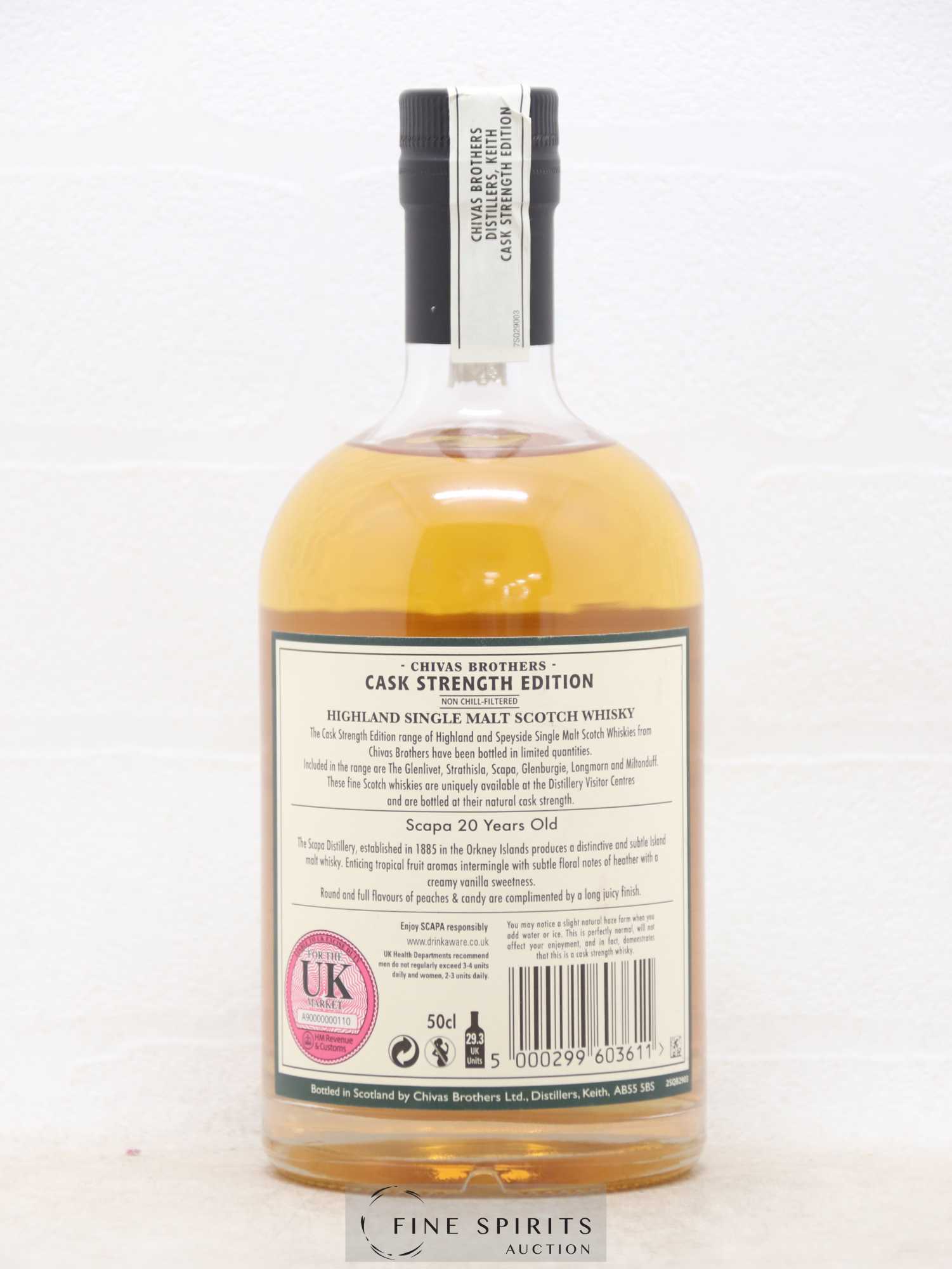Scapa 20 years 1993 Chivas Brothers Batch n°SC 20 007 - bottled 2013 Cask Strength Edition - Lot de 1 bouteille - 1