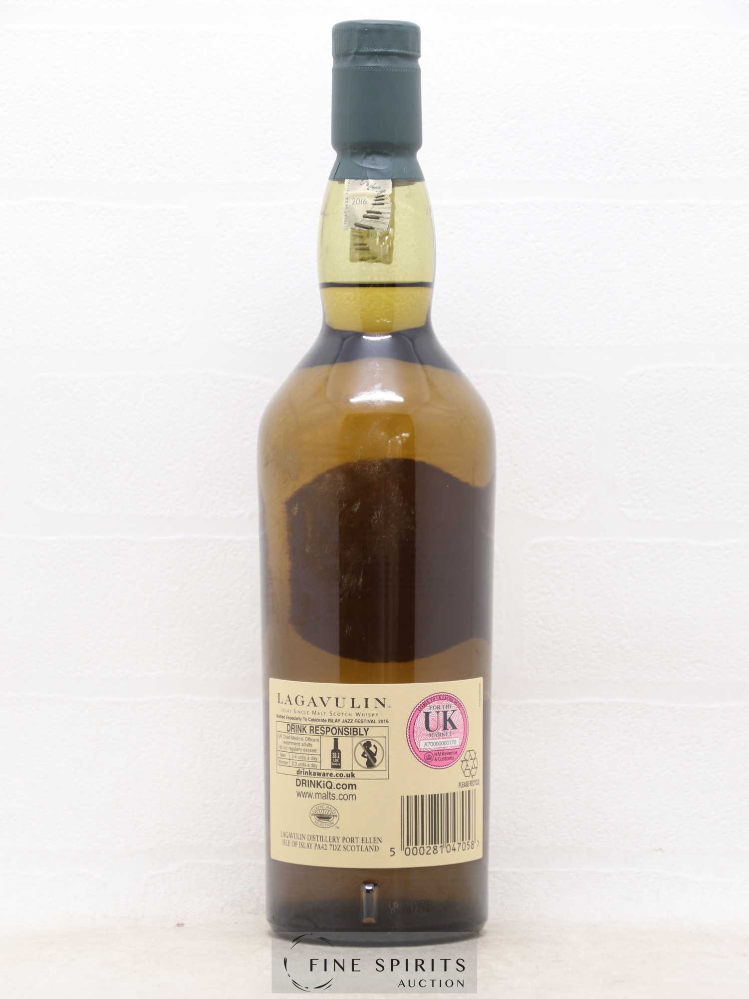 Lagavulin Of. Islay Jazz Festival 2016 bottled 2016 Limited Edition One of 1643 - Posten von 1 Flasche - 1