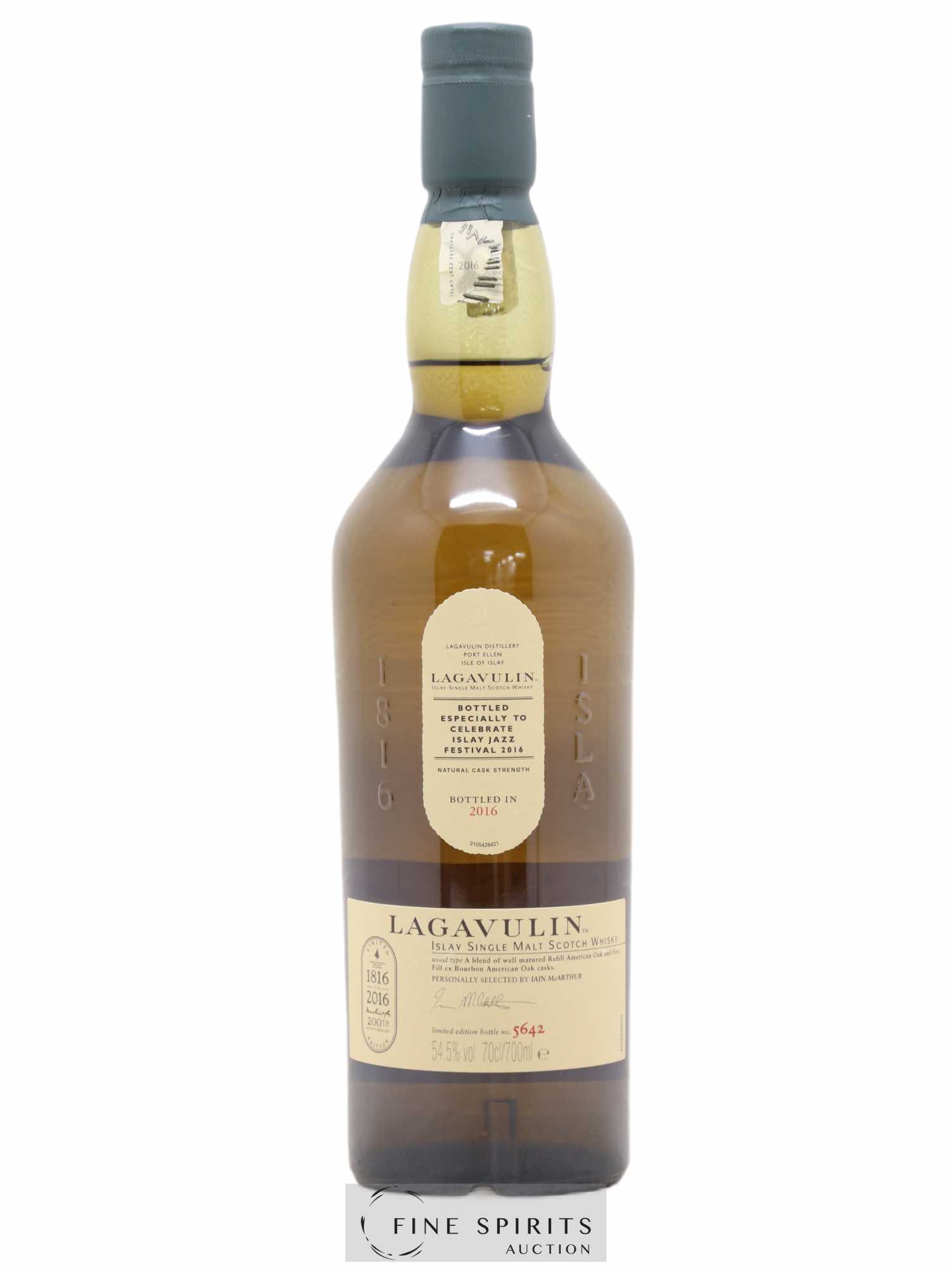 Lagavulin Of. Islay Jazz Festival 2016 bottled 2016 Limited Edition One of 1643 - Posten von 1 Flasche - 0