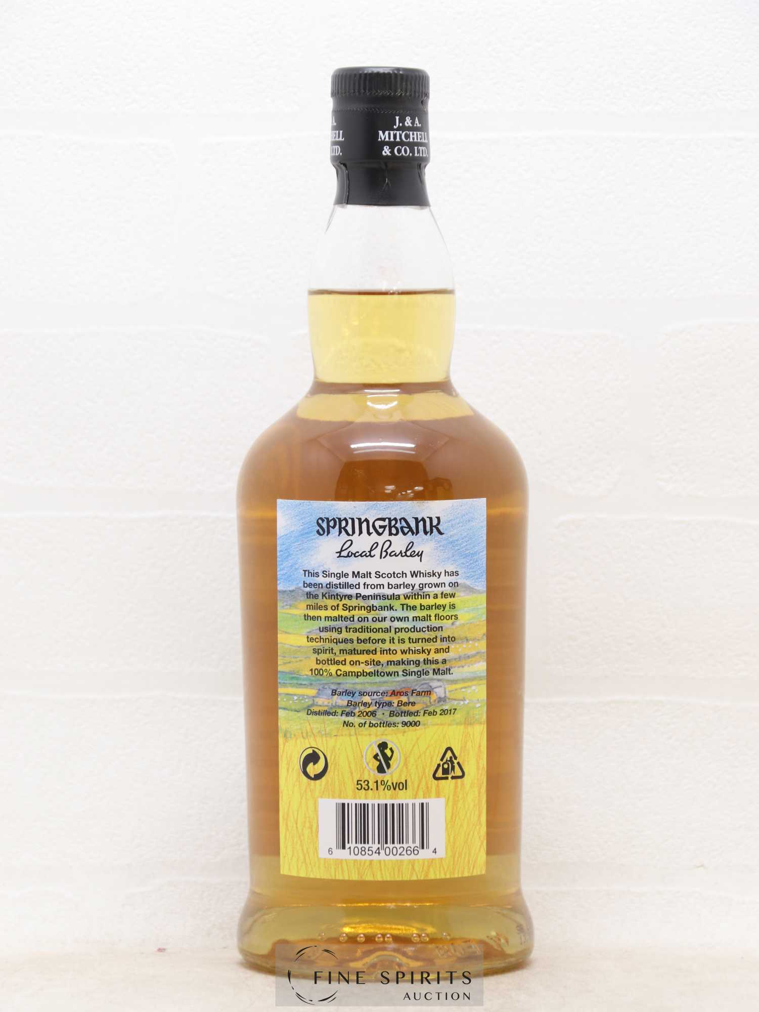 Springbank 11 years 2006 Of. Local Barley One of 9000 - bottled 2017 - Posten von 1 Flasche - 2
