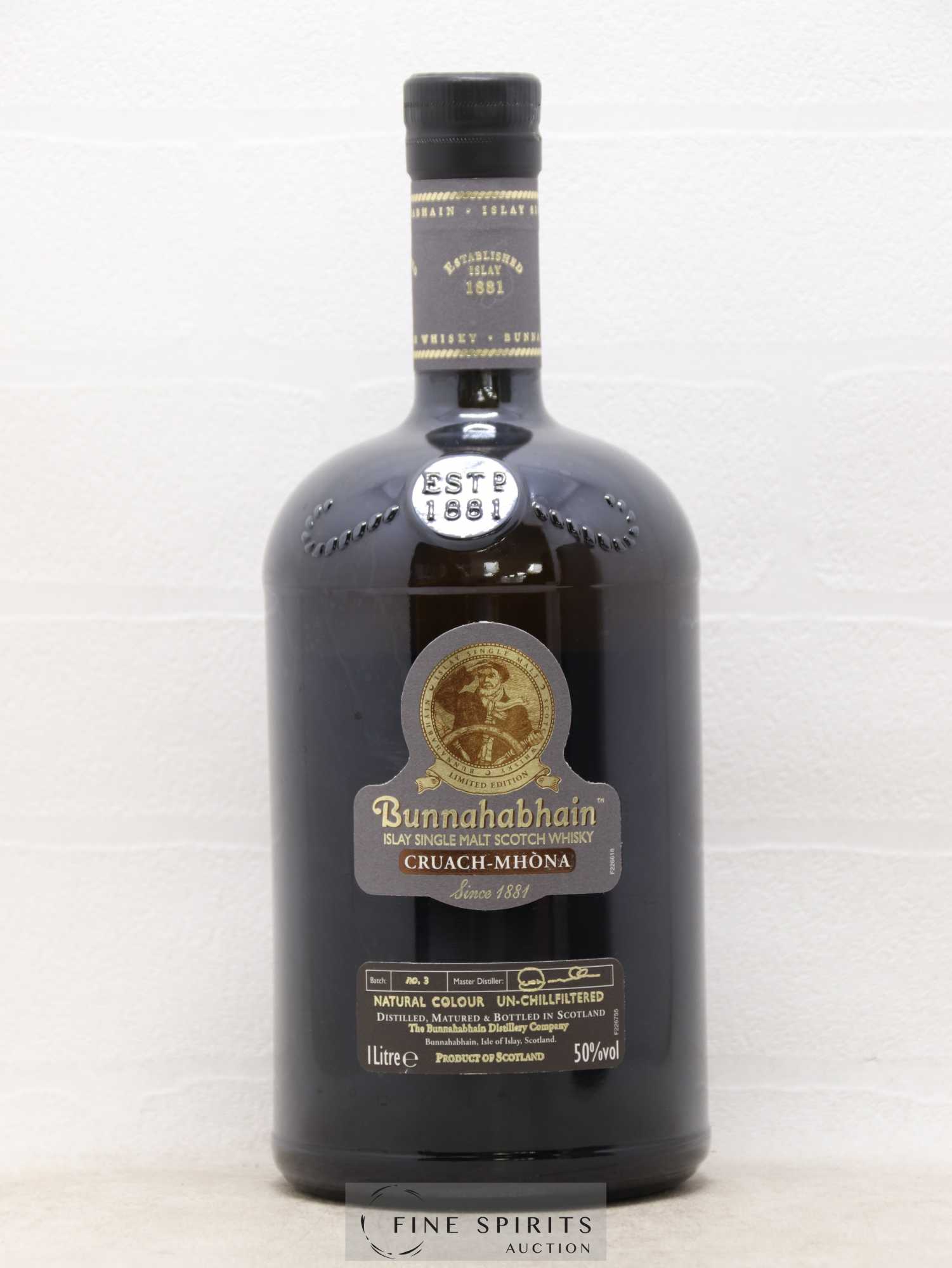 Bunnahabhain Of. Cruach-Mhòna Batch n°3 - Lot de 1 bouteille - 1