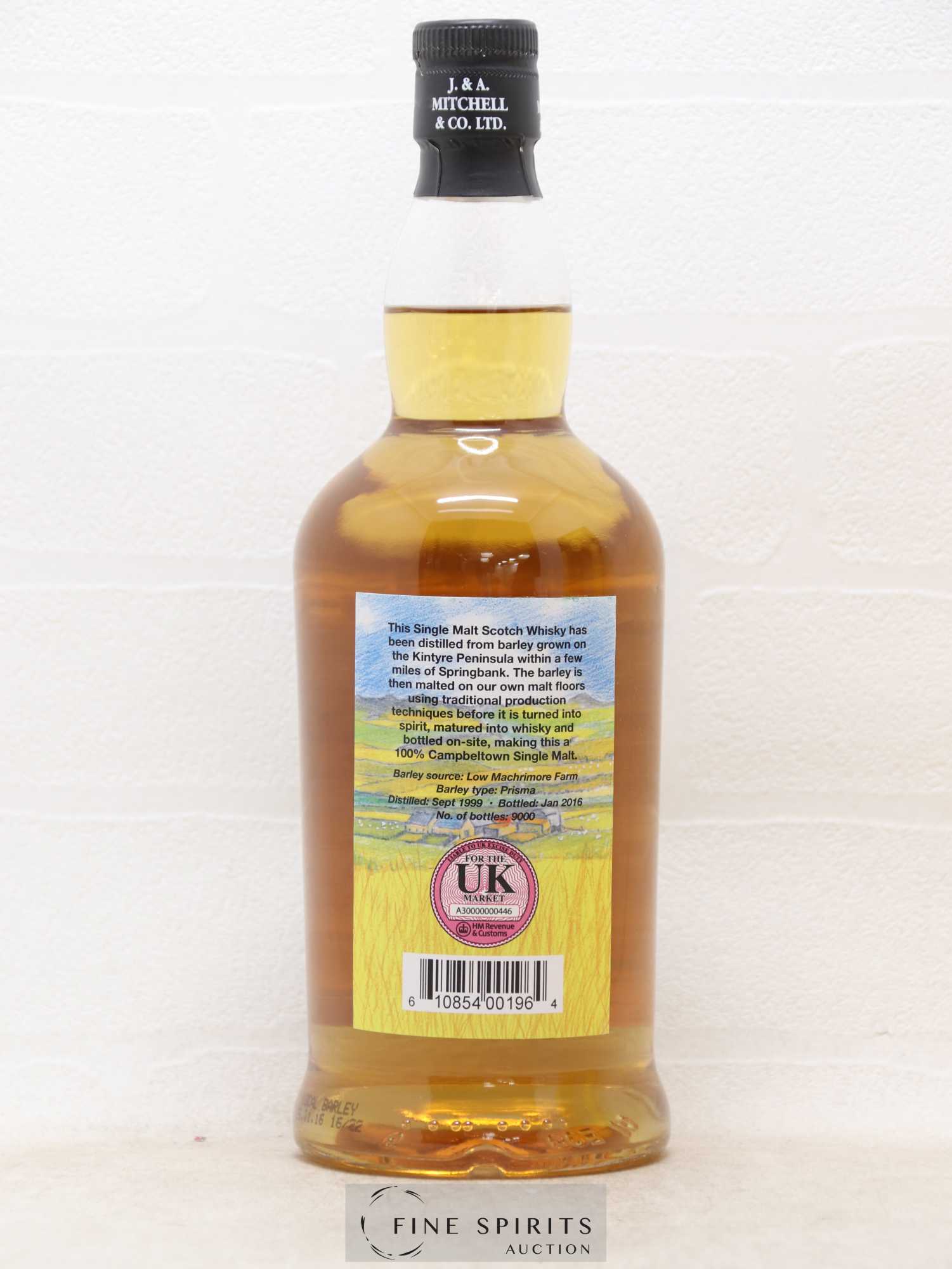 Springbank 16 years 1999 Of. Local Barley One of 9000 - bottled 2016 - Lot of 1 bottle - 2