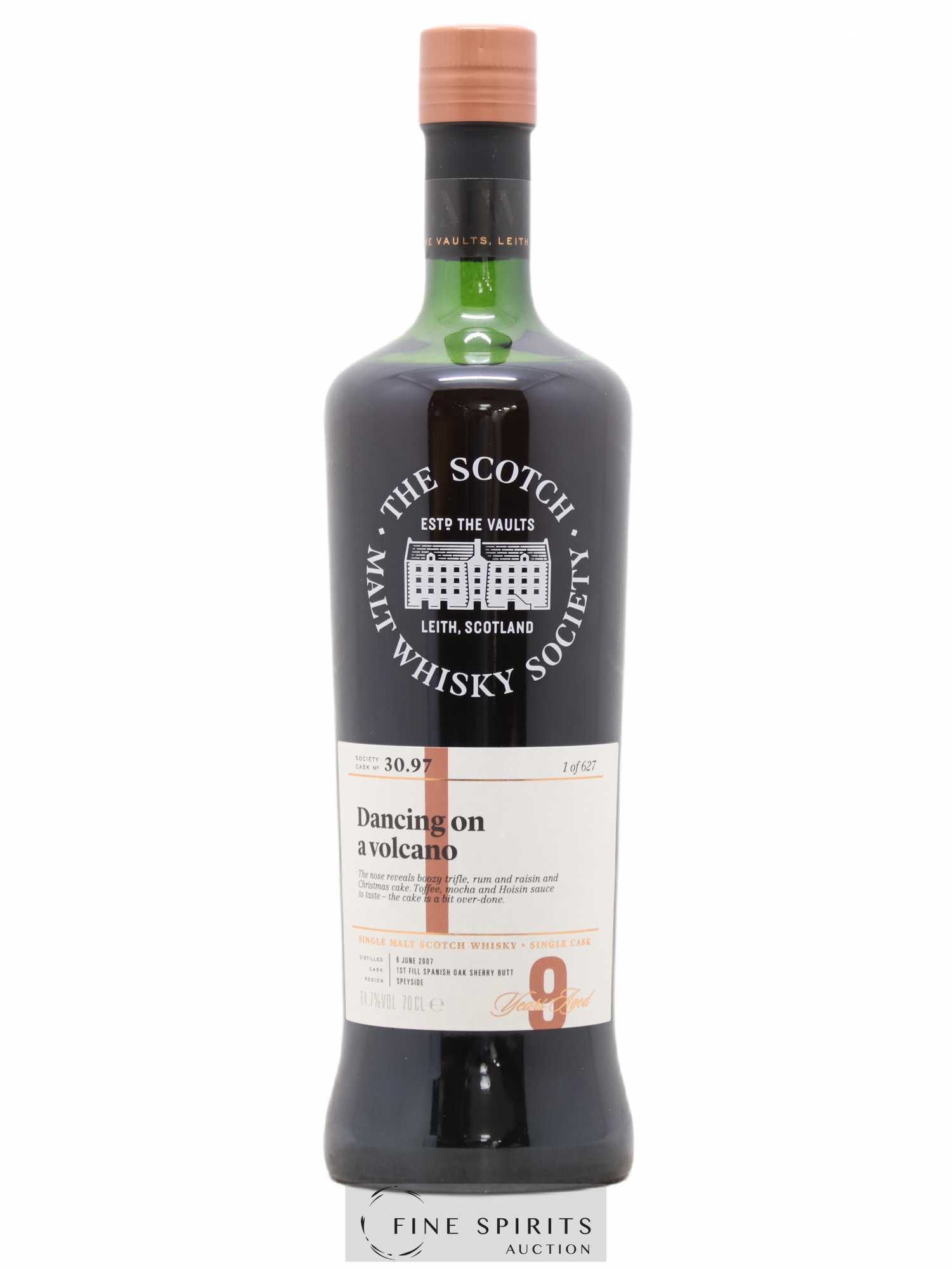 Dancing on a Volcano 9 years 2007 The Scotch Malt Whisky Society Cask n°30.97 - One of 627 - Lot de 1 bouteille - 0