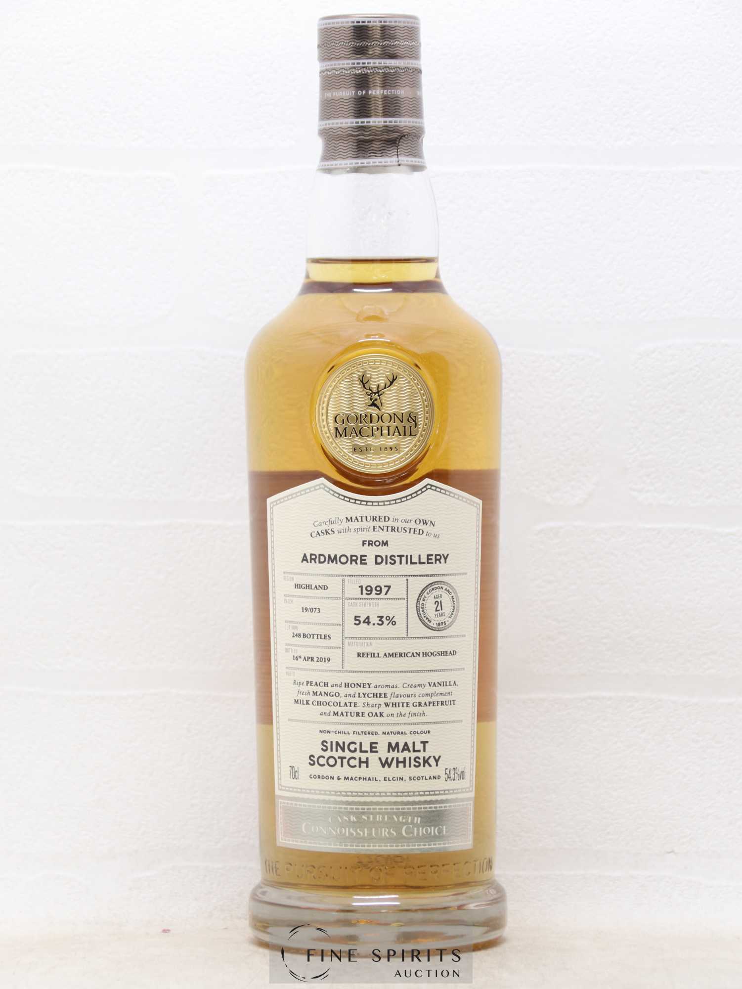 Ardmore 21 years 1997 Gordon & MacPhail Batch n°19-073 - One of 248 - bottled 2019 - Lot de 1 bouteille - 1