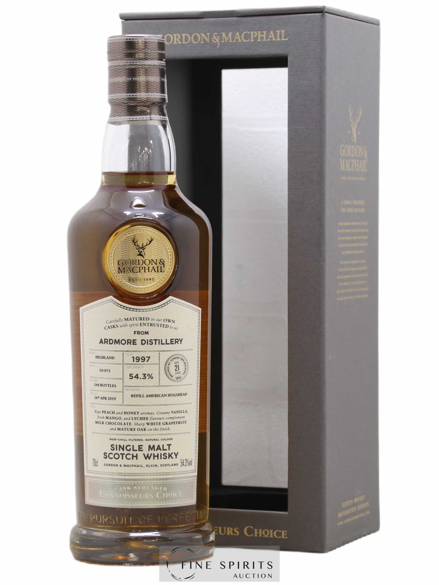 Ardmore 21 years 1997 Gordon & MacPhail Batch n°19-073 - One of 248 - bottled 2019 - Lot de 1 bouteille - 0