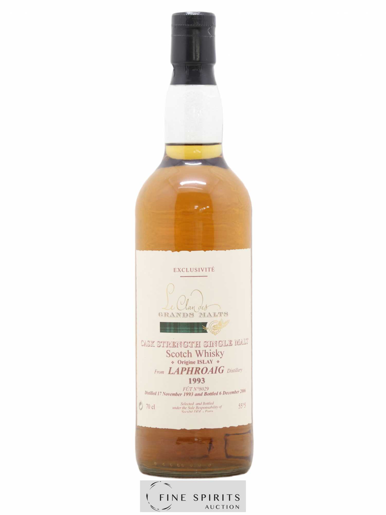 Laphroaig 1993 DDL Cask n°8029 - bottled 2006 Exclusivité Le Clan des Grands Malts - Lot de 1 bouteille - 0