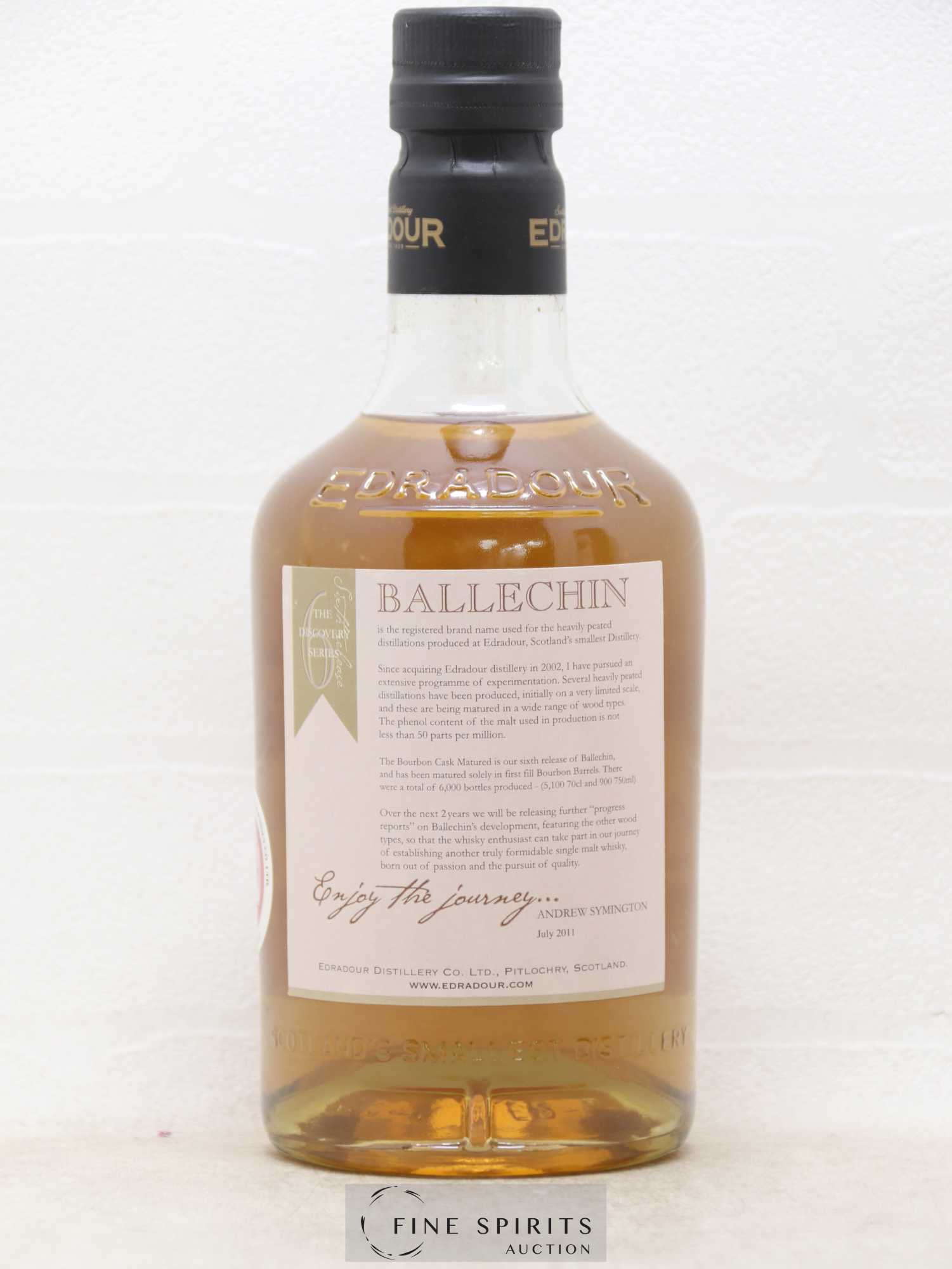 Ballechin Of. n° 6 Bourbon Cask Matured The Discovery Series - Lot de 1 bouteille - 2