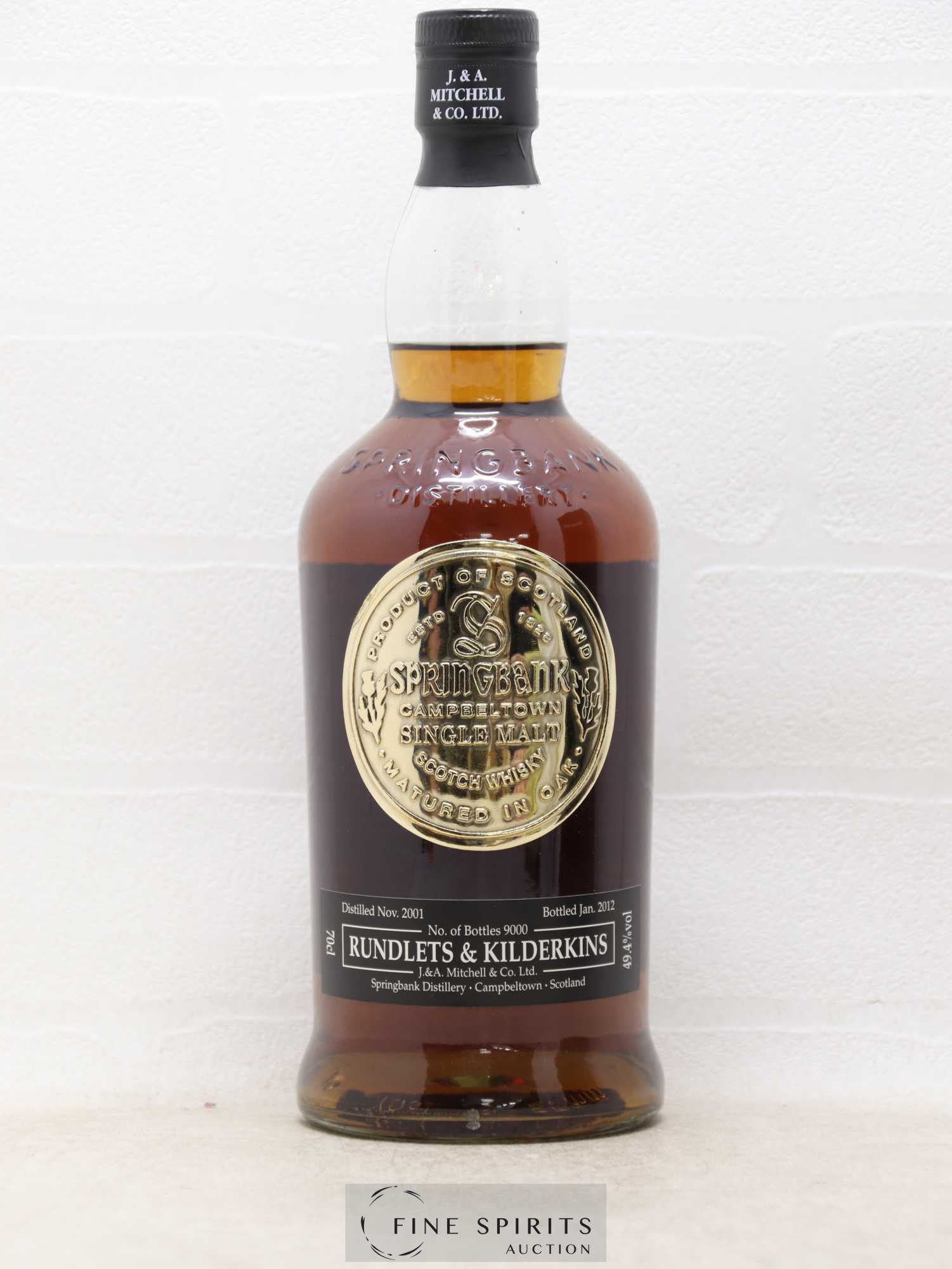Springbank 2001 Of. Rundlets & Kilderkins One of 9000 - bottled 2012 - Posten von 1 Flasche - 1