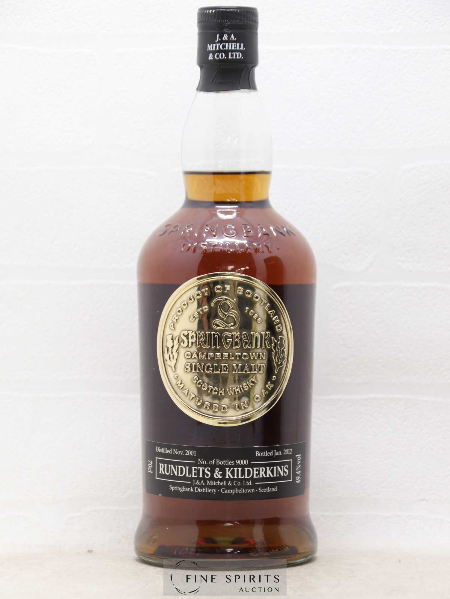 Springbank 2001 Of. Rundlets & Kilderkins One of 9000 - bottled 2012 - Lot of 1 bottle - 1