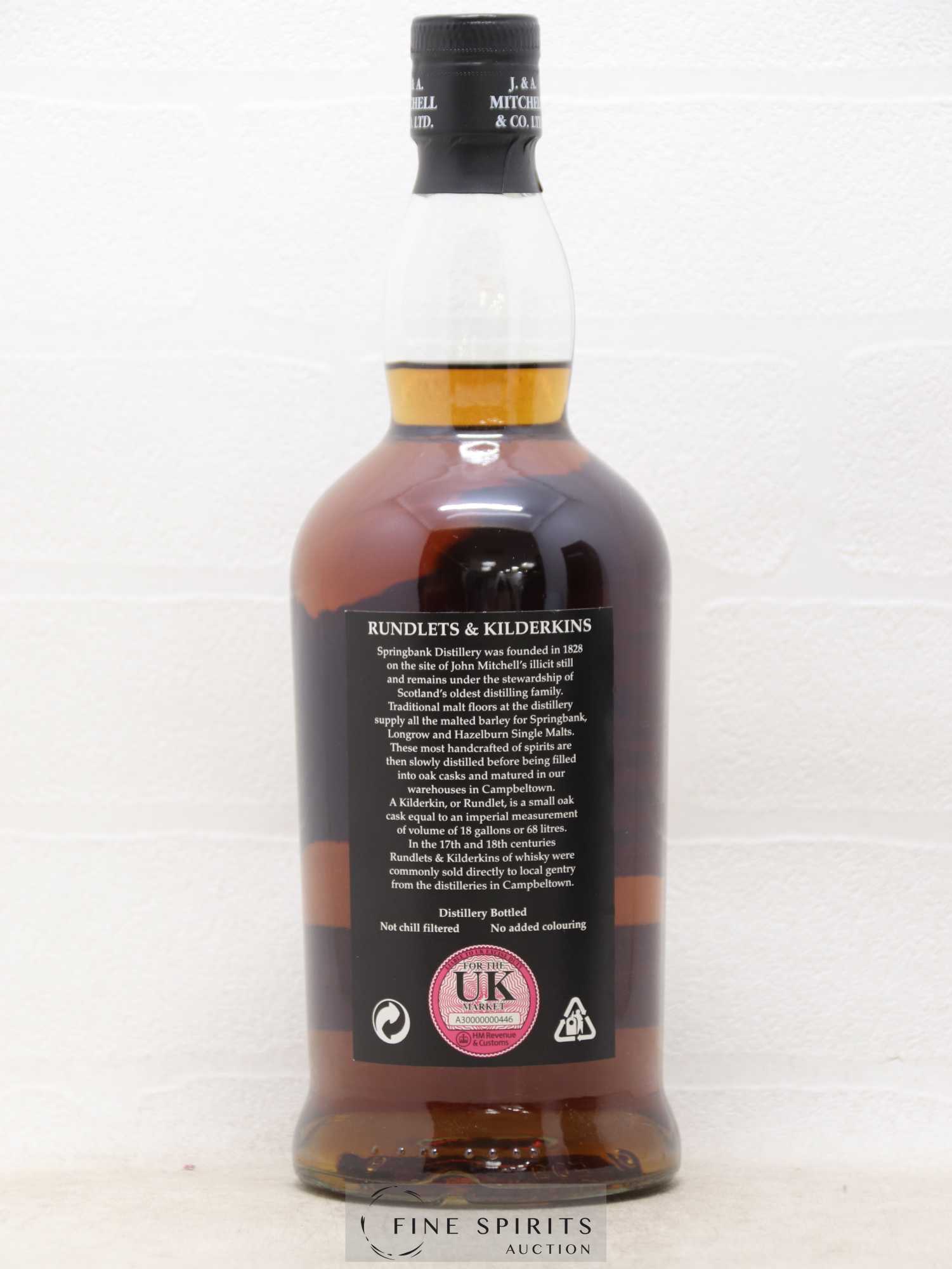Springbank 2001 Of. Rundlets & Kilderkins One of 9000 - bottled 2012 - Lot of 1 bottle - 2
