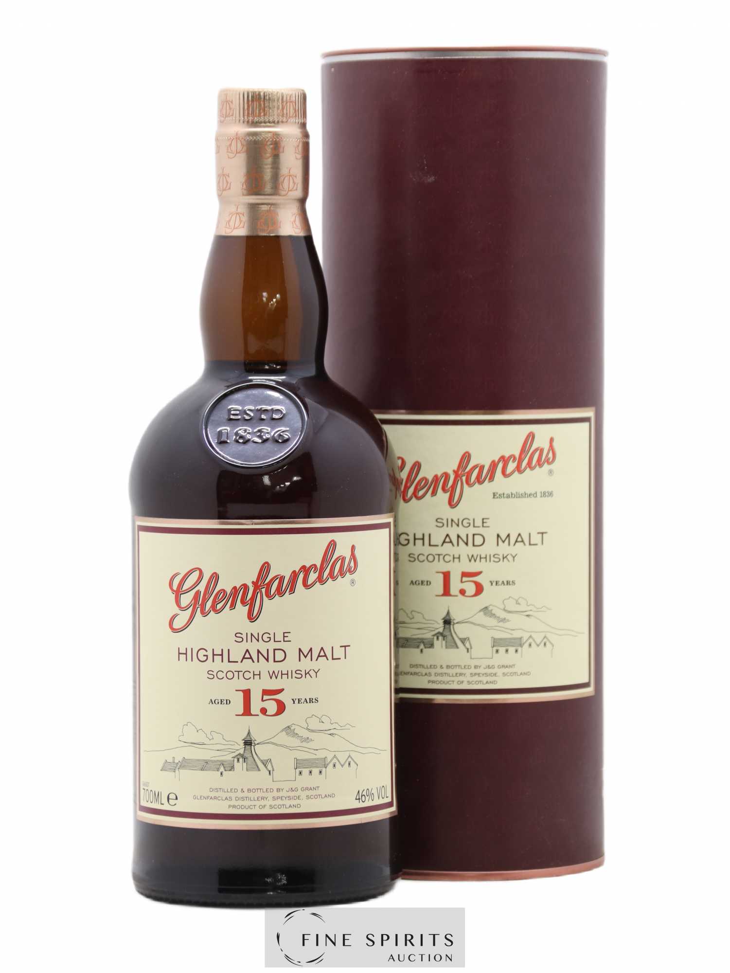 Glenfarclas 15 years Of. Mahler-Besse (70cl.) - Lot de 1 bouteille - 0