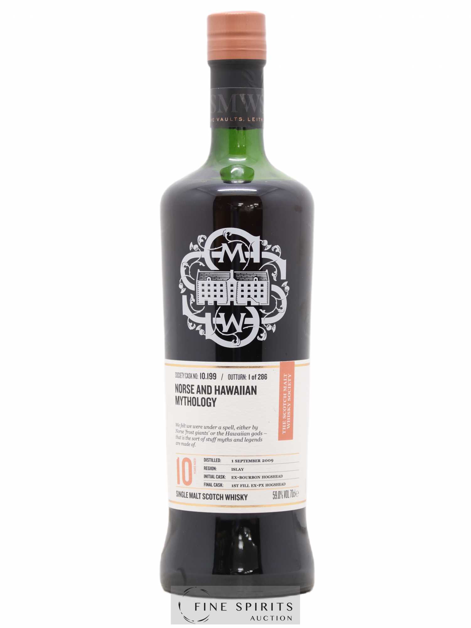 Norse and Hawaiian Mythology 10 years 2009 The Scotch Malt Whisky Society Cask n°10.199 - One of 286 - Lot de 1 bouteille - 0