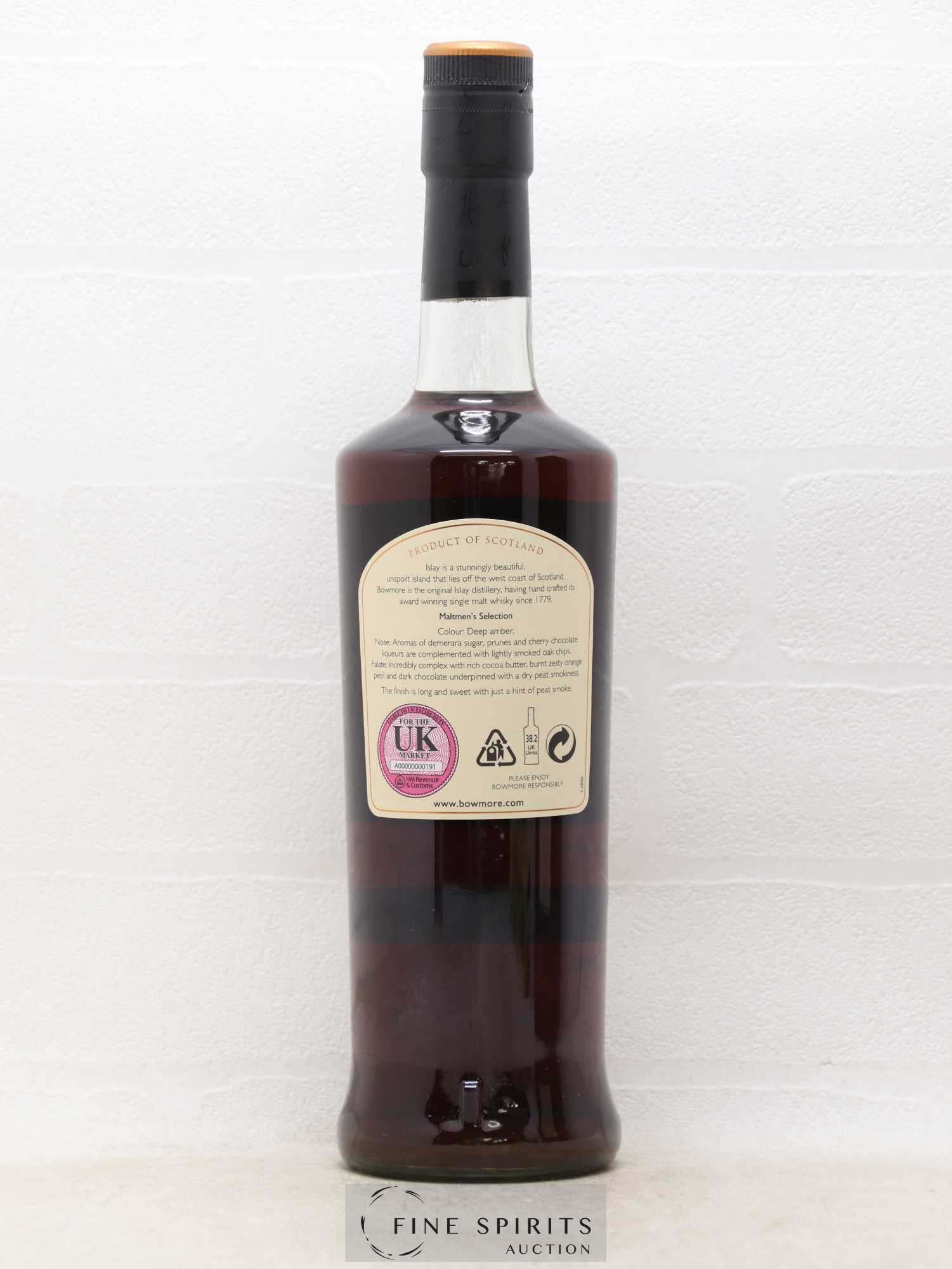 Bowmore Of. Maltmen's Selection Craftsmen's Collection - One of 3000 Limited Release - Lot of 1 bottle - 2