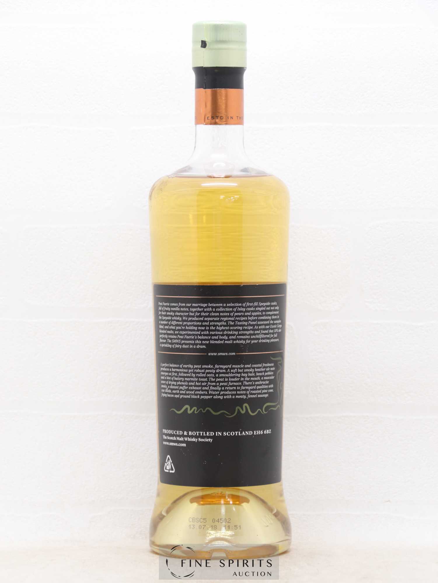 The Peat Faerie 10 years The Scotch Malt Whisky Society Blended Batch 03 - Lot de 1 bouteille - 1