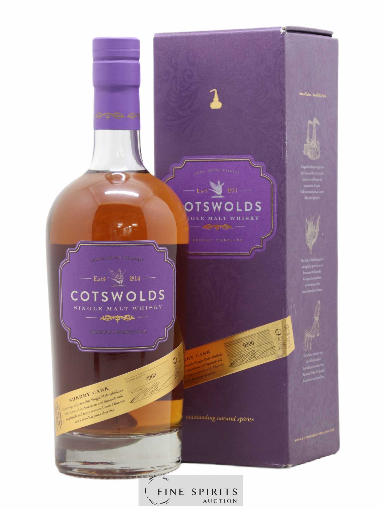 Cotswolds Of. Small Batch Release Sherry Cask - One of 9900 - Lot de 1 bouteille - 0