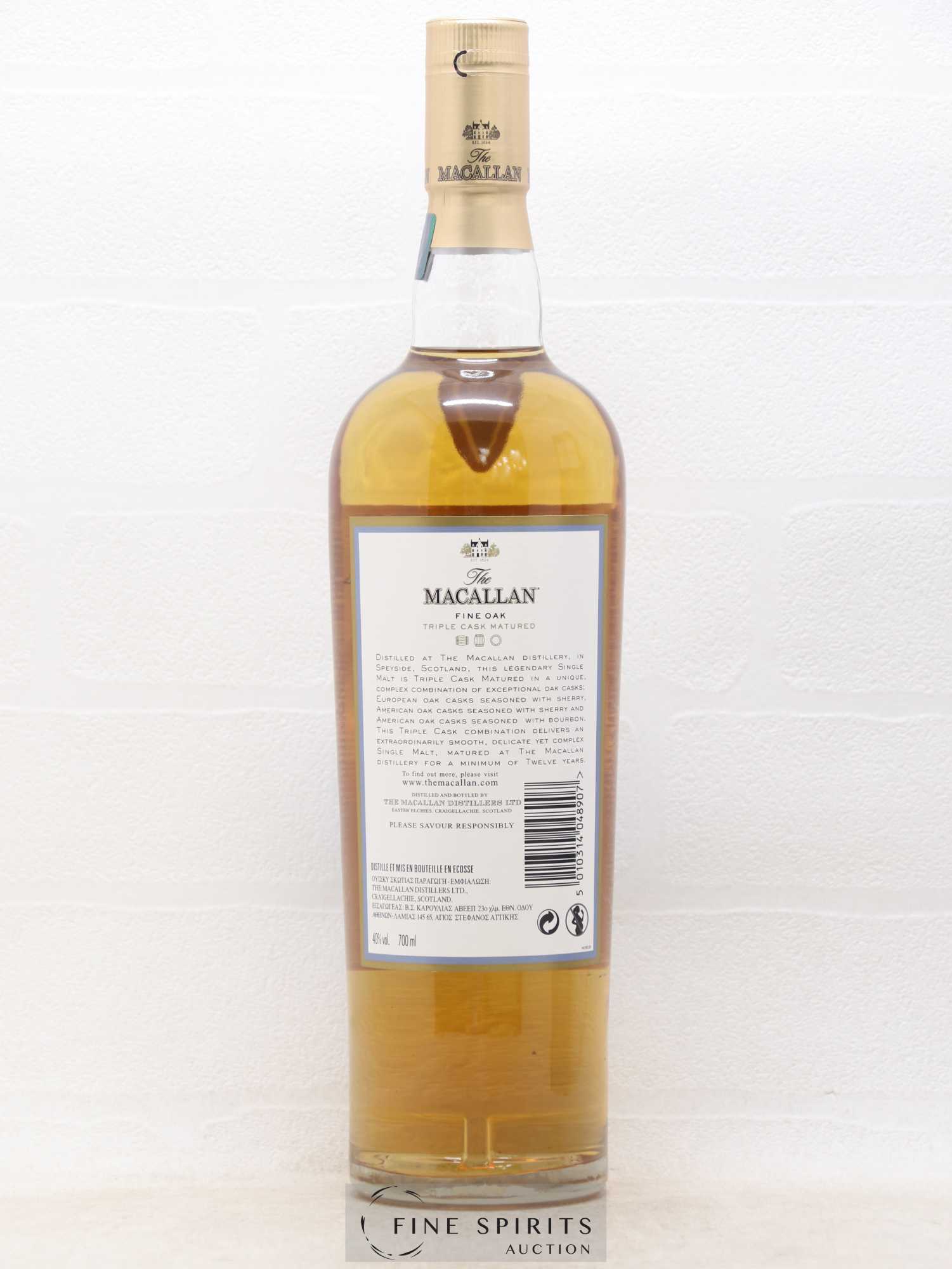 Macallan (The) 12 years Of. Fine Oak Triple Cask Matured - Lot de 1 bouteille - 2