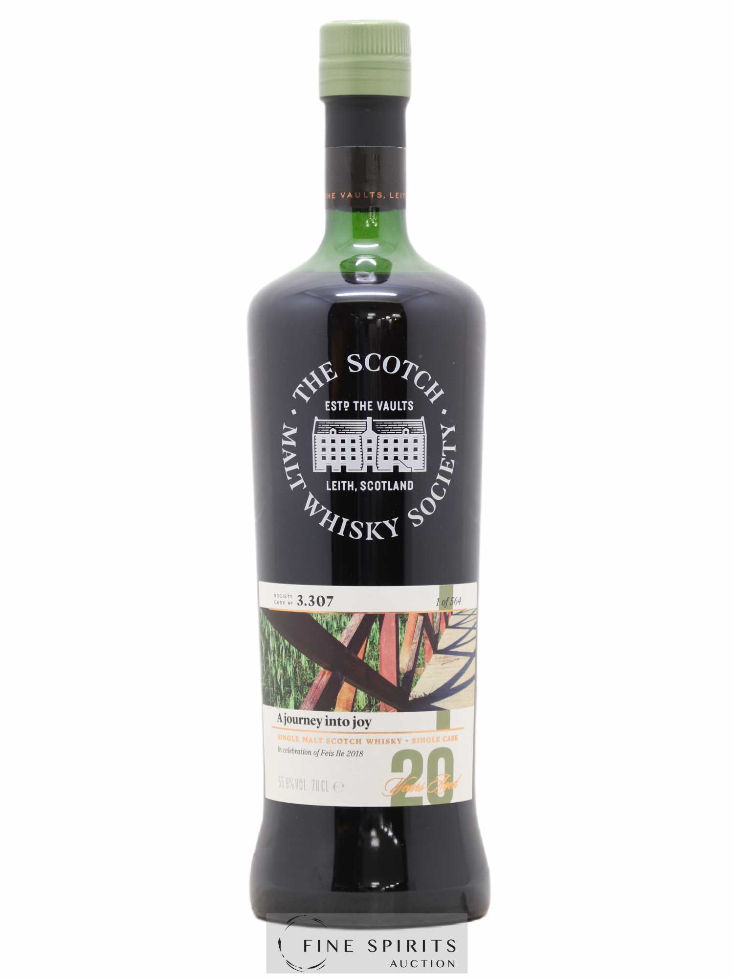 A Journey into Joy 20 years The Scotch Malt Whisky Society Cask n°3.307 - One of 564 Feis Ile 2018 - Lot de 1 bouteille - 0