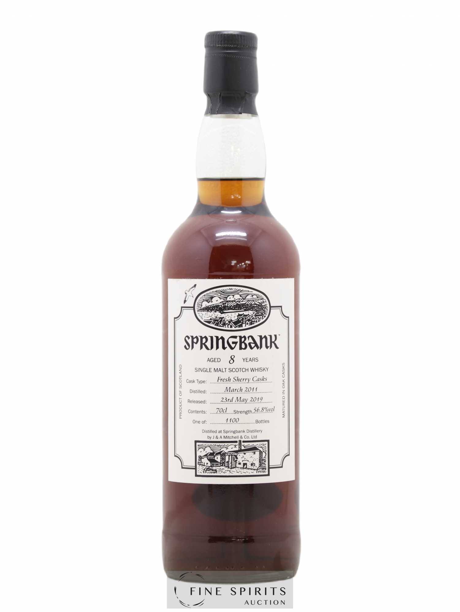 Springbank 8 years 2011 Of. One of 1100 - bottled 2019 - Lot de 1 bouteille - 0