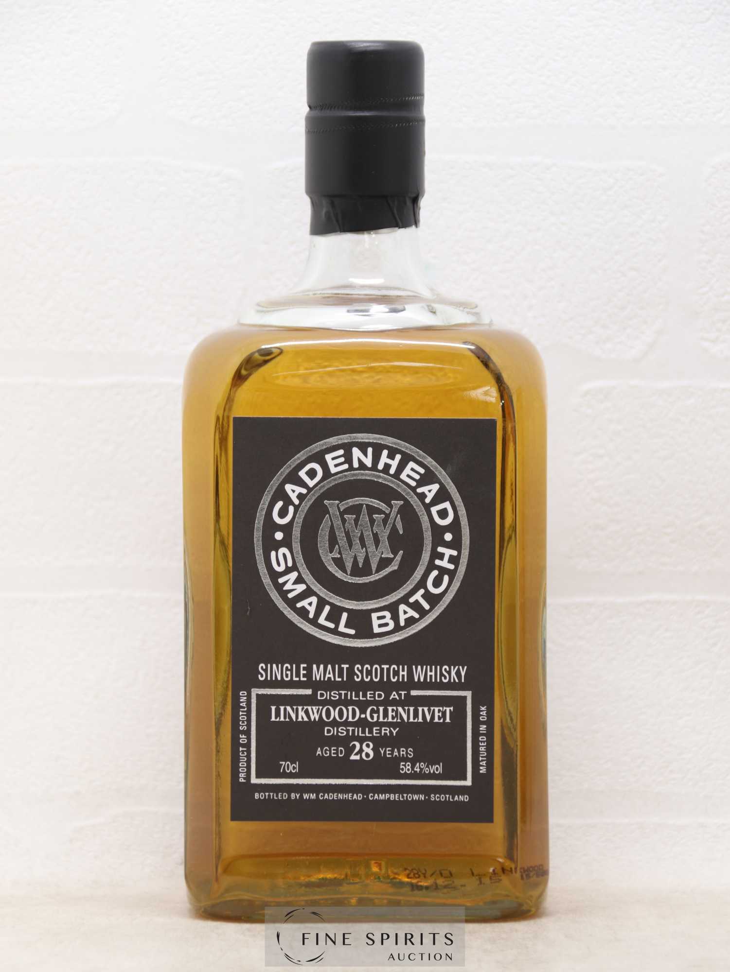 Linkwood 28 years Cadenhead's Small Batch 1987 Bottled 2015 One of 1062 - Posten von 1 Flasche - 1