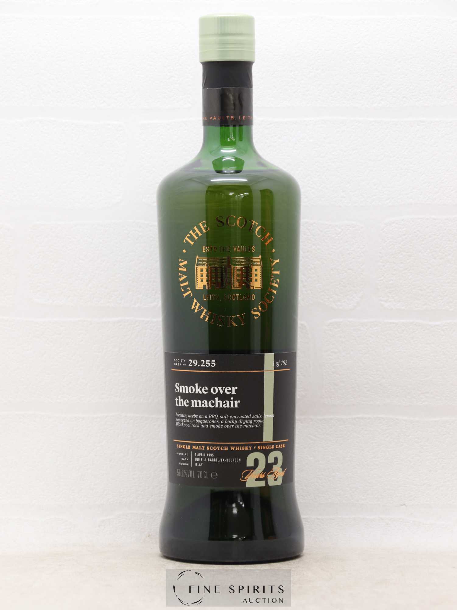 Smoke Over The Machair 23 years 1995 The Scotch Malt Whisky Society Cask n°29.255 - One of 192 - Lot de 1 bouteille - 1