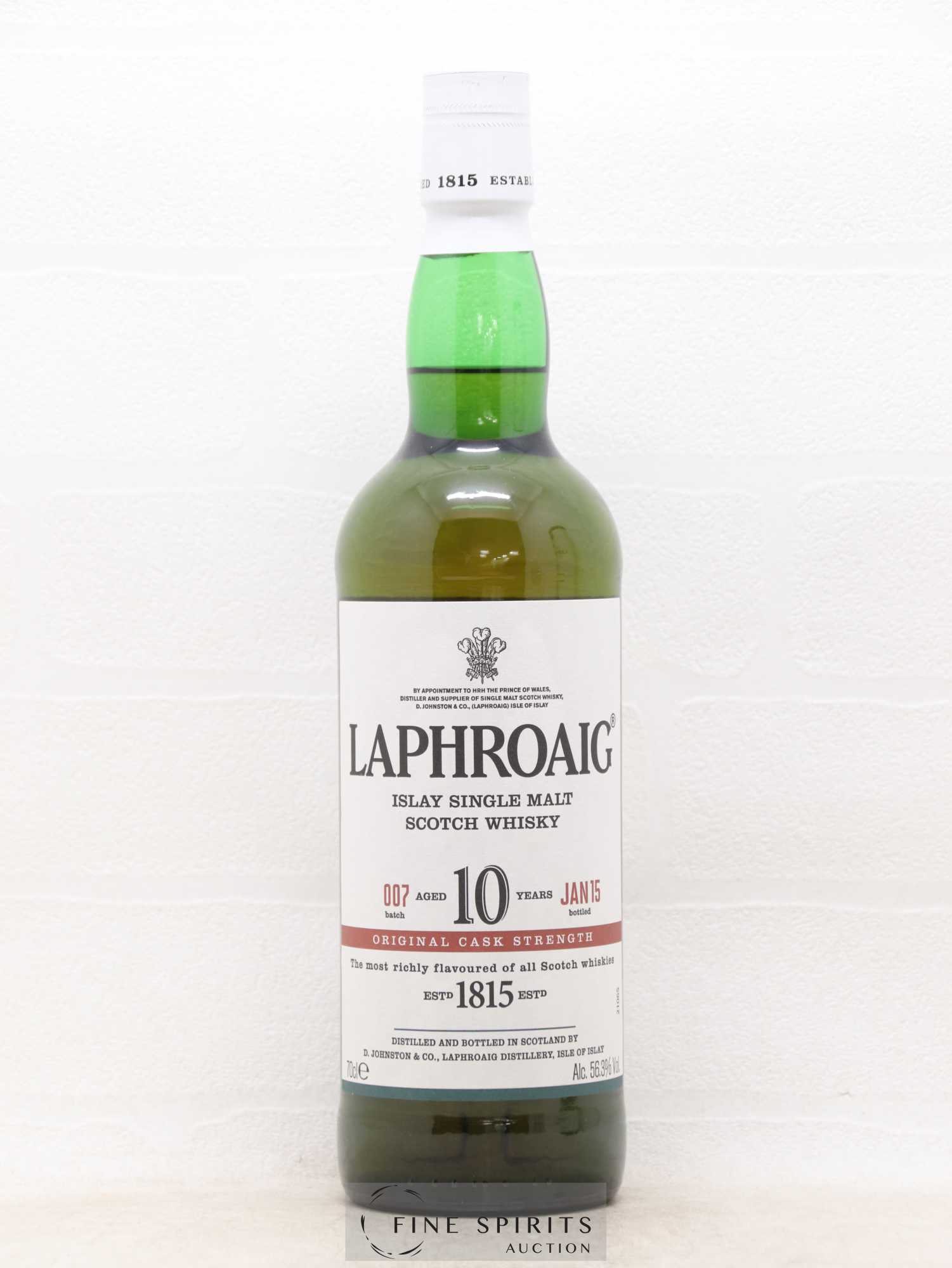 Laphroaig 10 years Of. Original Cask Strength Batch 007 - bottled 2015 - Lot de 1 bouteille - 1