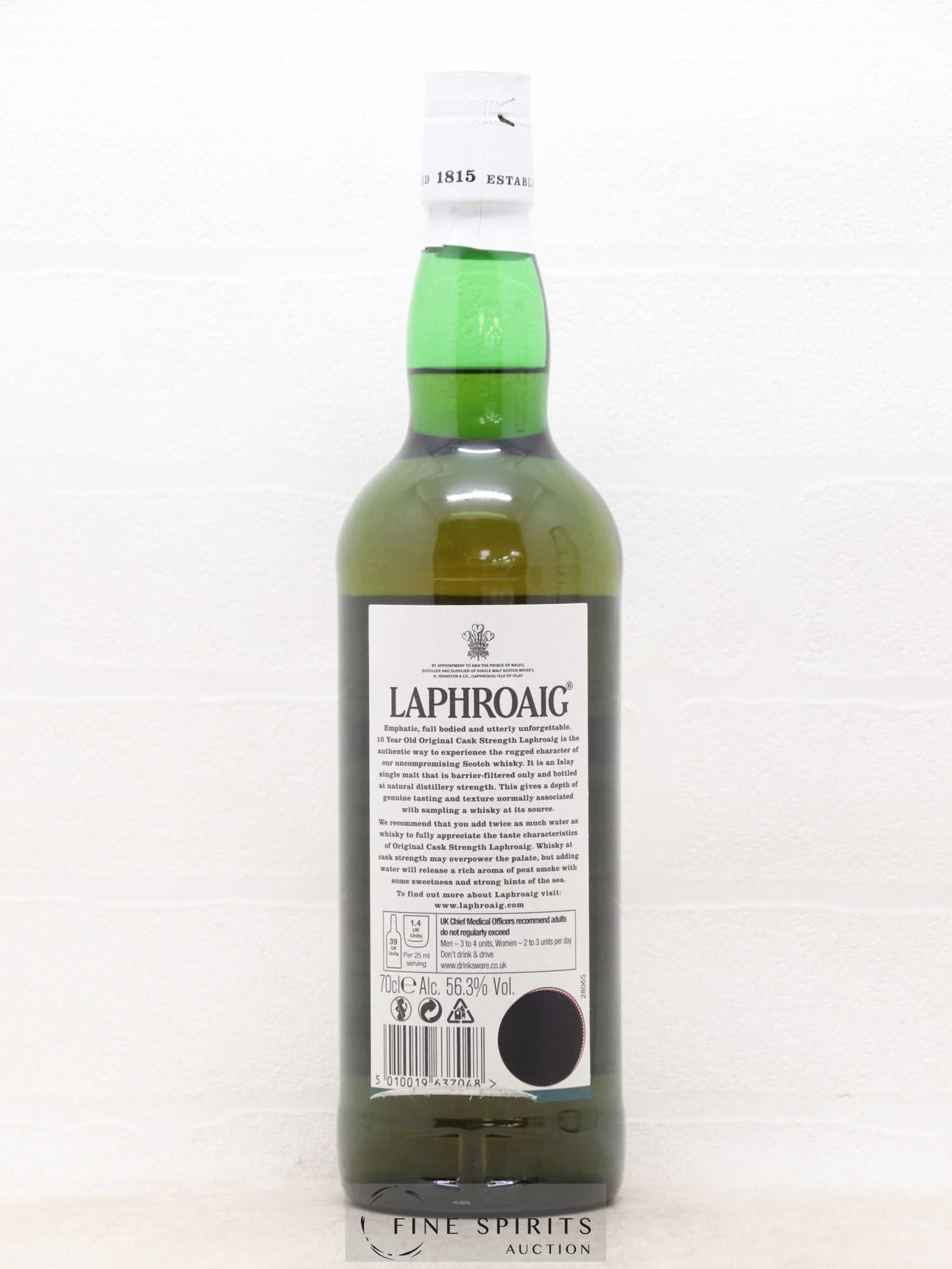 Laphroaig 10 years Of. Original Cask Strength Batch 007 - bottled 2015 - Lot de 1 bouteille - 2