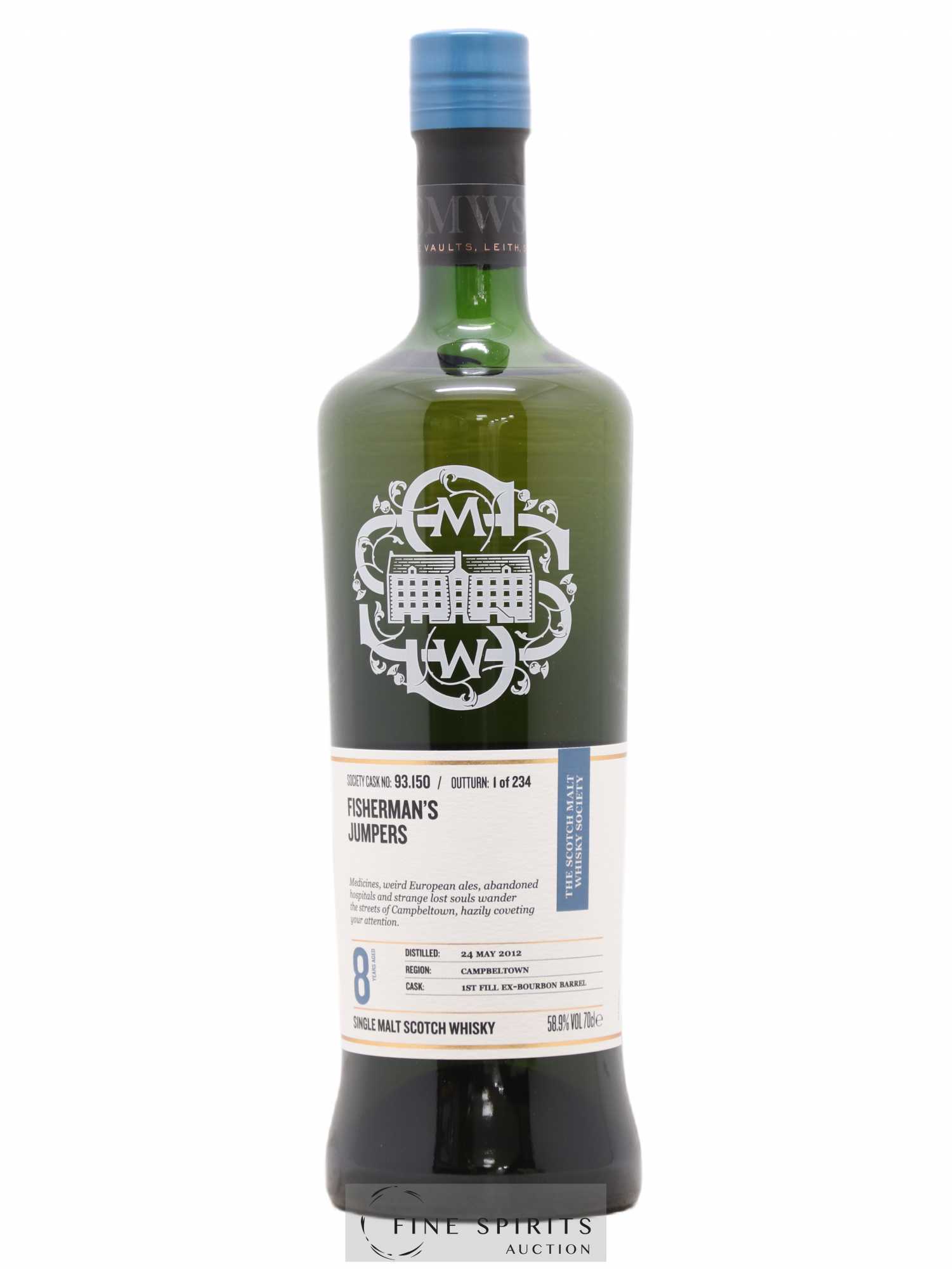 Fisherman's Jumpers 8 years 2012 The Scotch Malt Whisky Society Cask n°93.150 - One of 234 - Lot de 1 bouteille - 0