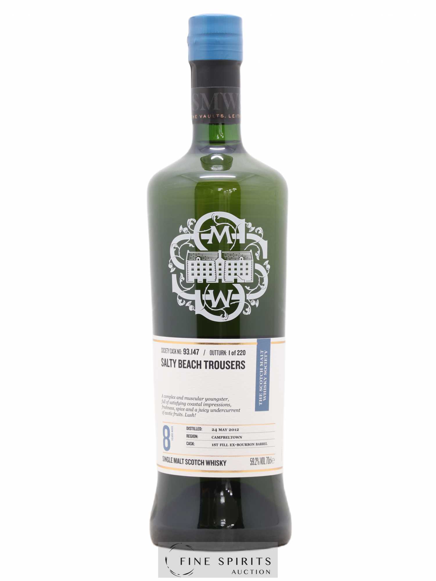 Salty Beach Trousers 8 years 2012 The Scotch Malt Whisky Society Cask n°93.147 - One of 220 - Lot de 1 bouteille - 0